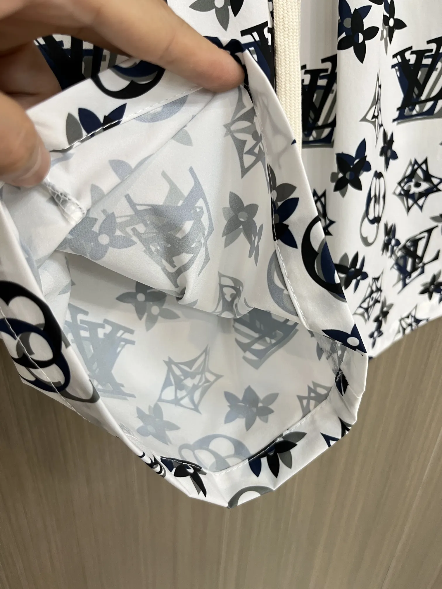 Monogram Print Hooded Windbreaker and Shorts Set D34014552 — view 7