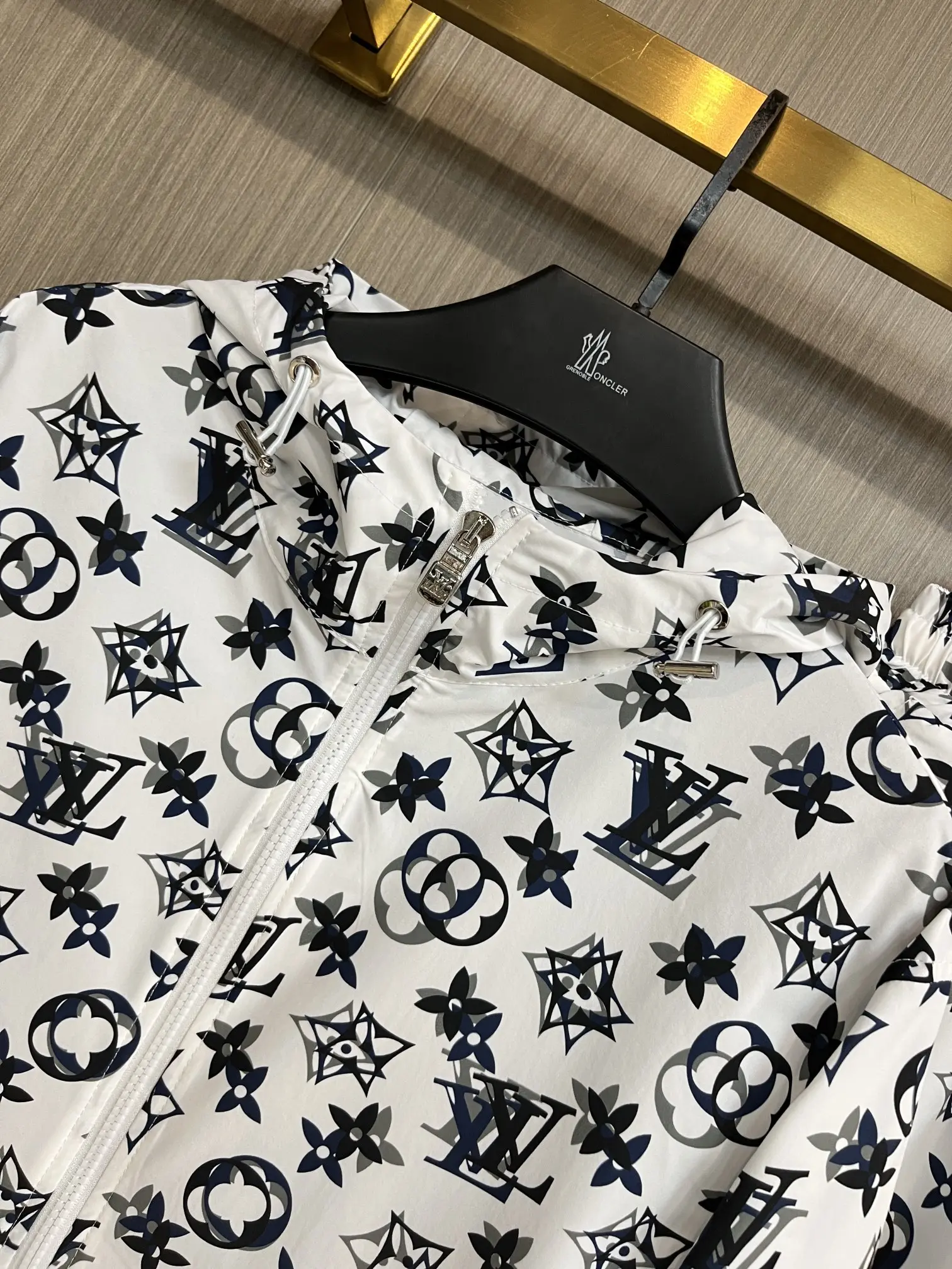 Monogram Print Hooded Windbreaker and Shorts Set D34014552 — view 8