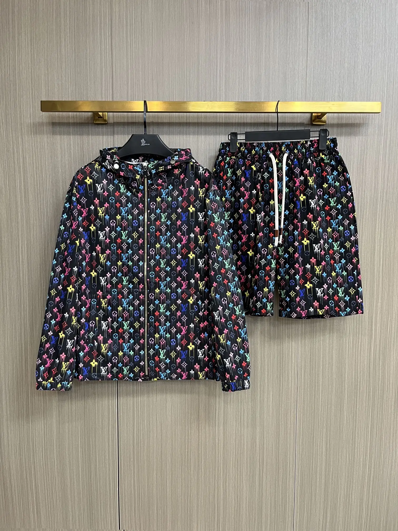 Monogram Print Windbreaker and Shorts Set D34014548