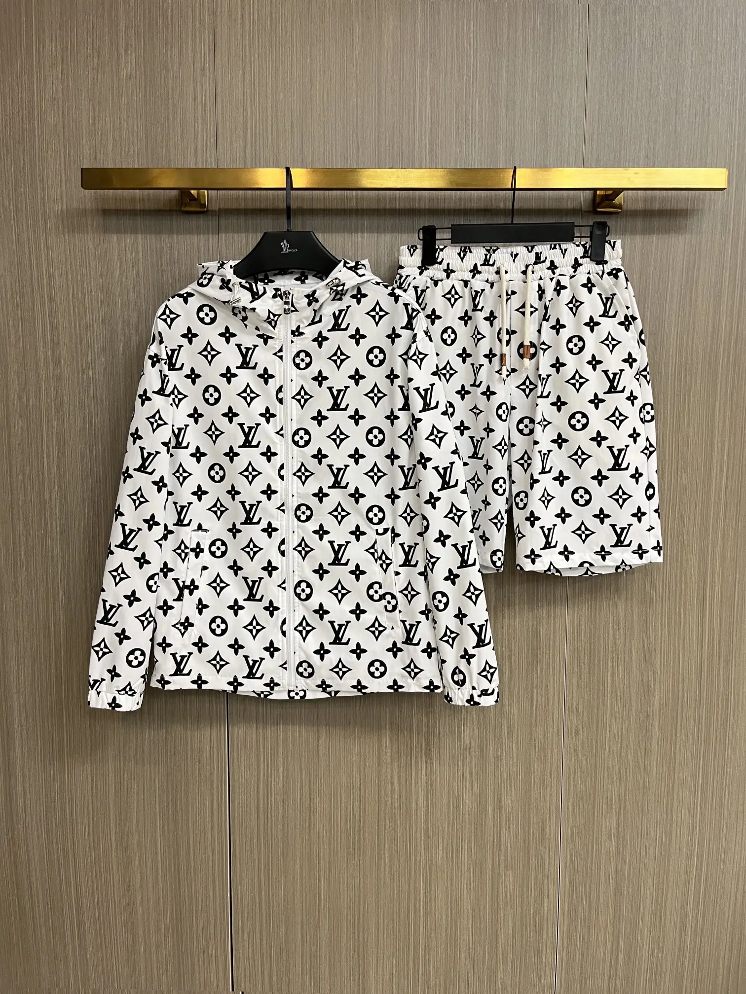 Monogram Print Windbreaker and Shorts Set D34014546