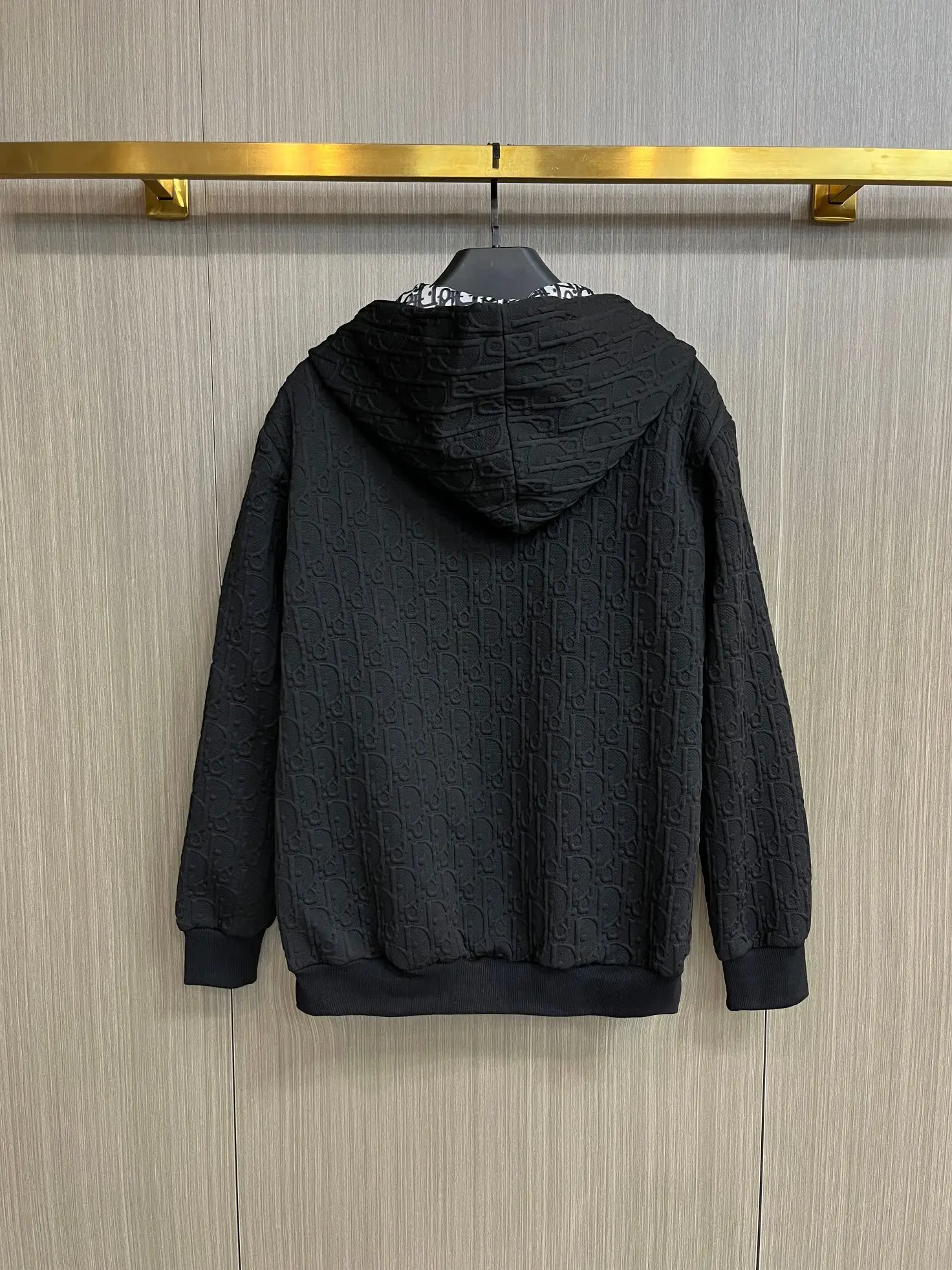 Oblique Jacquard Zip-Up Hooded Jacket D34014320 — view 2