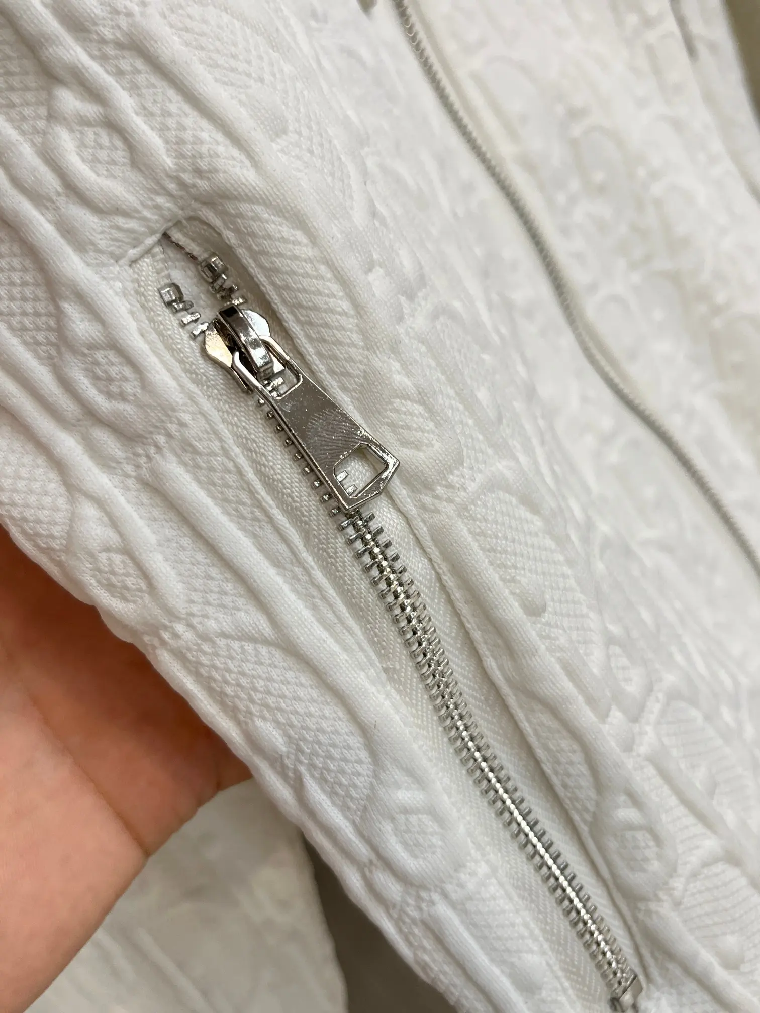 Oblique Jacquard Zip-Up Hoodie D34014321 — view 8