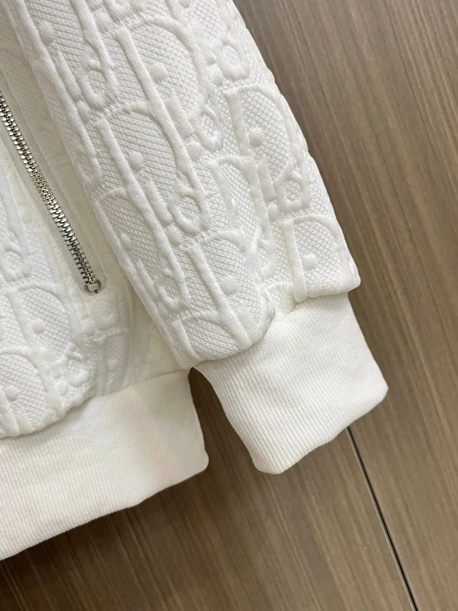 Oblique Jacquard Zip-Up Hoodie D34014321 — view 9