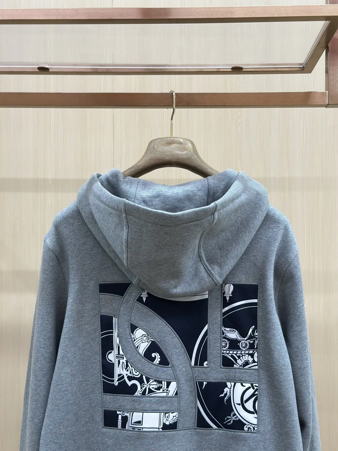 Equestrian Patch Zip-Up Hoodie D34019272 — view 9