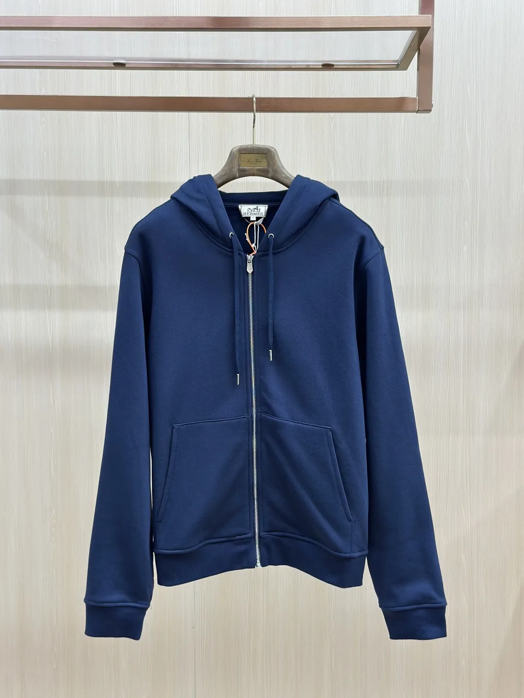 Embroidered Patch Zip-Up Hoodie D34019273 — view 3