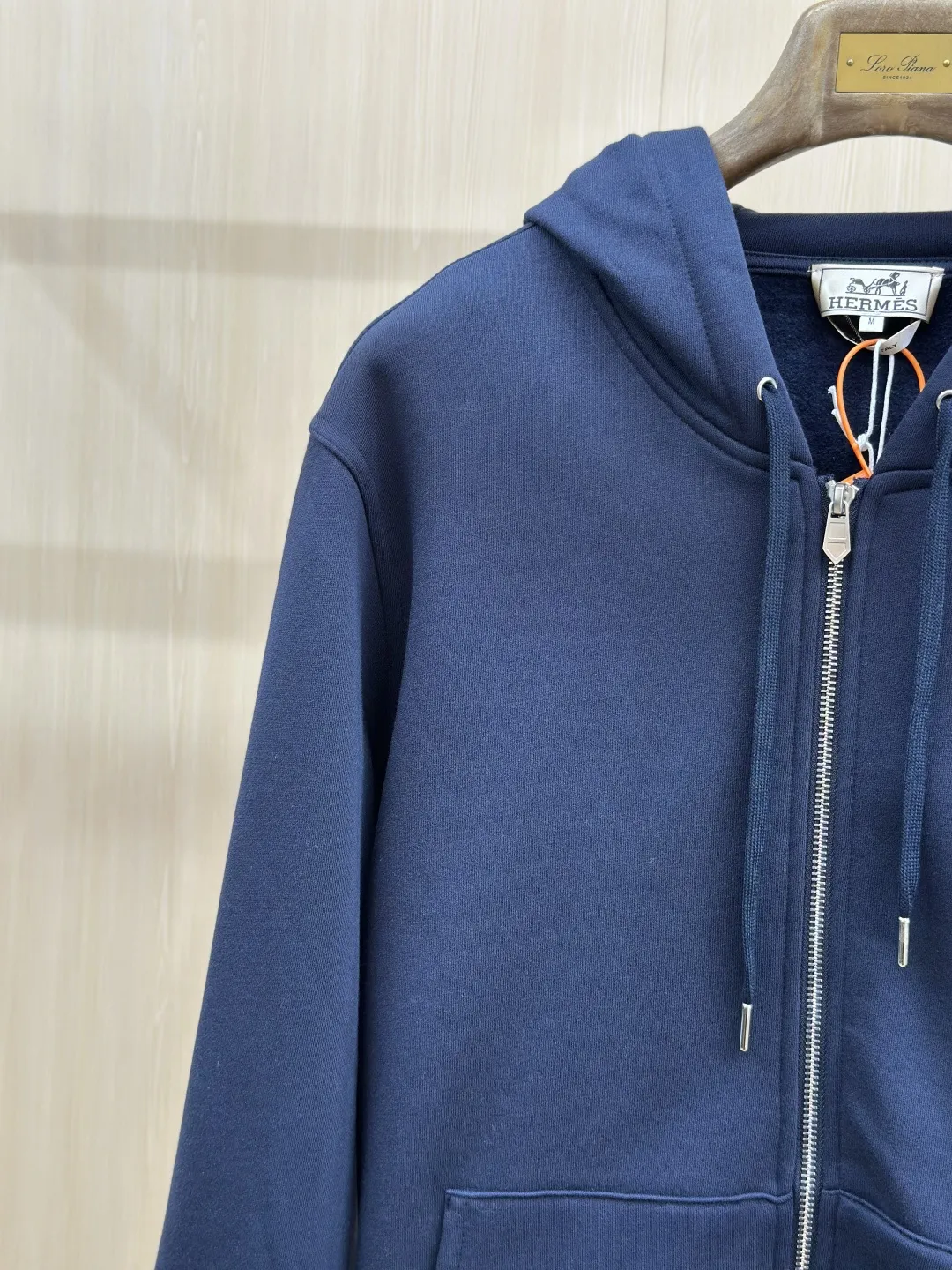 Embroidered Patch Zip-Up Hoodie D34019273 — view 6