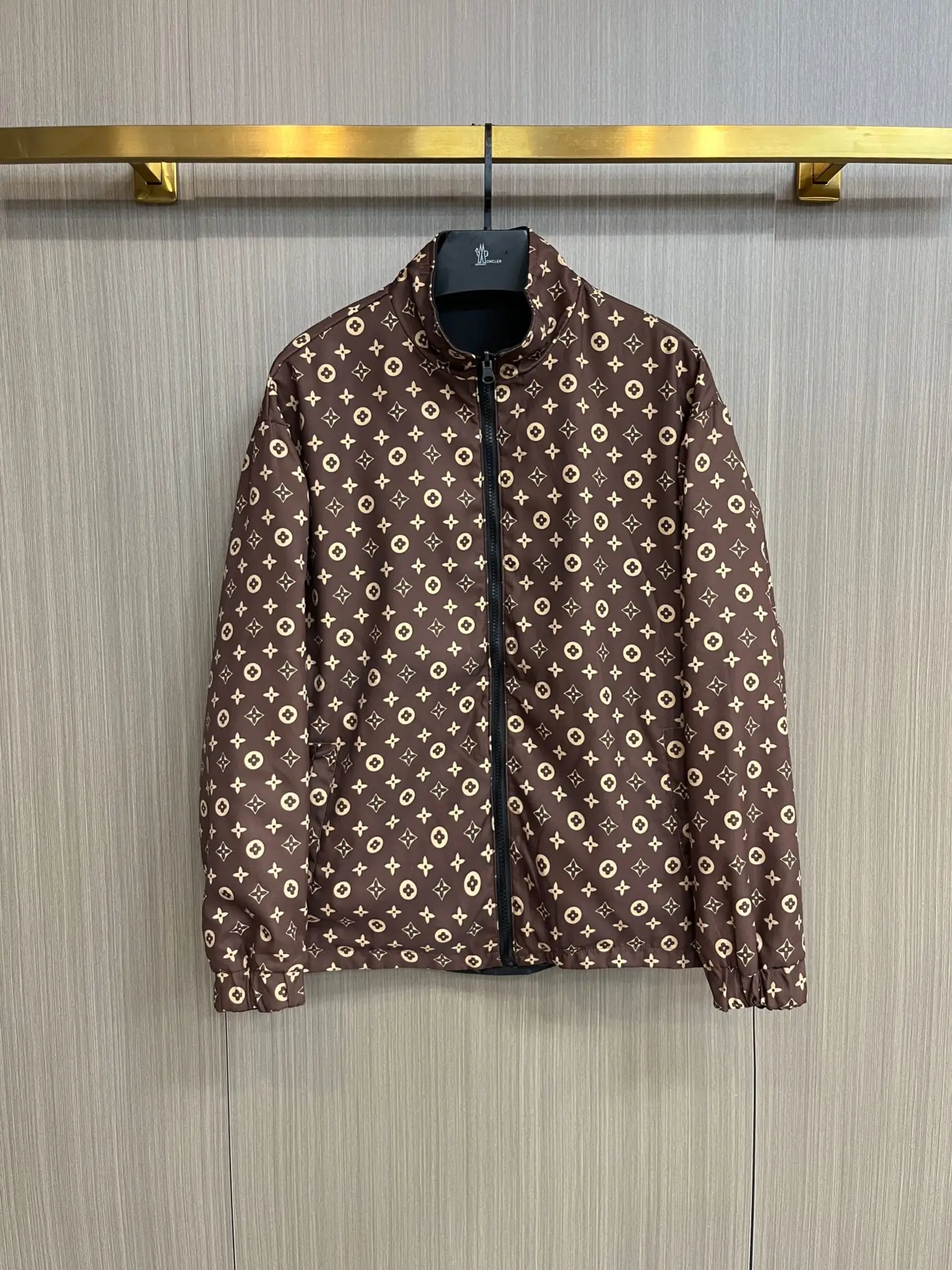 Monogram Pattern Zip-Up Windbreaker Jacket D34014328 — view 3