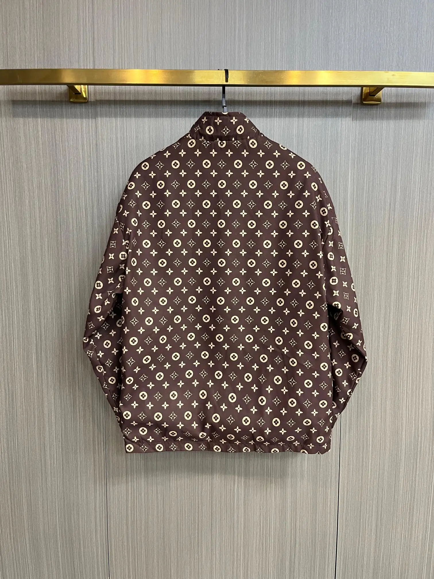 Monogram Pattern Zip-Up Windbreaker Jacket D34014328 — view 4