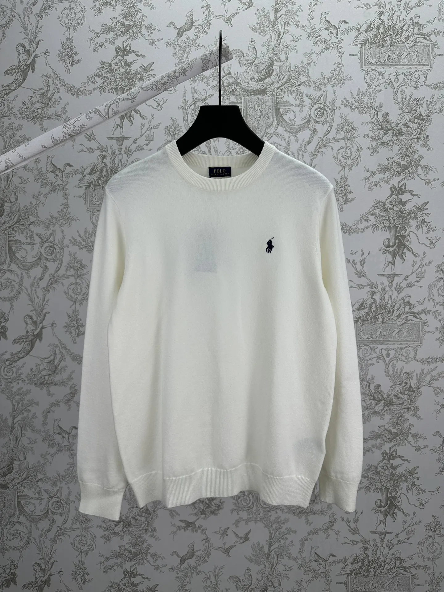 Embroidered Cotton Crew-Neck Sweater D34013996