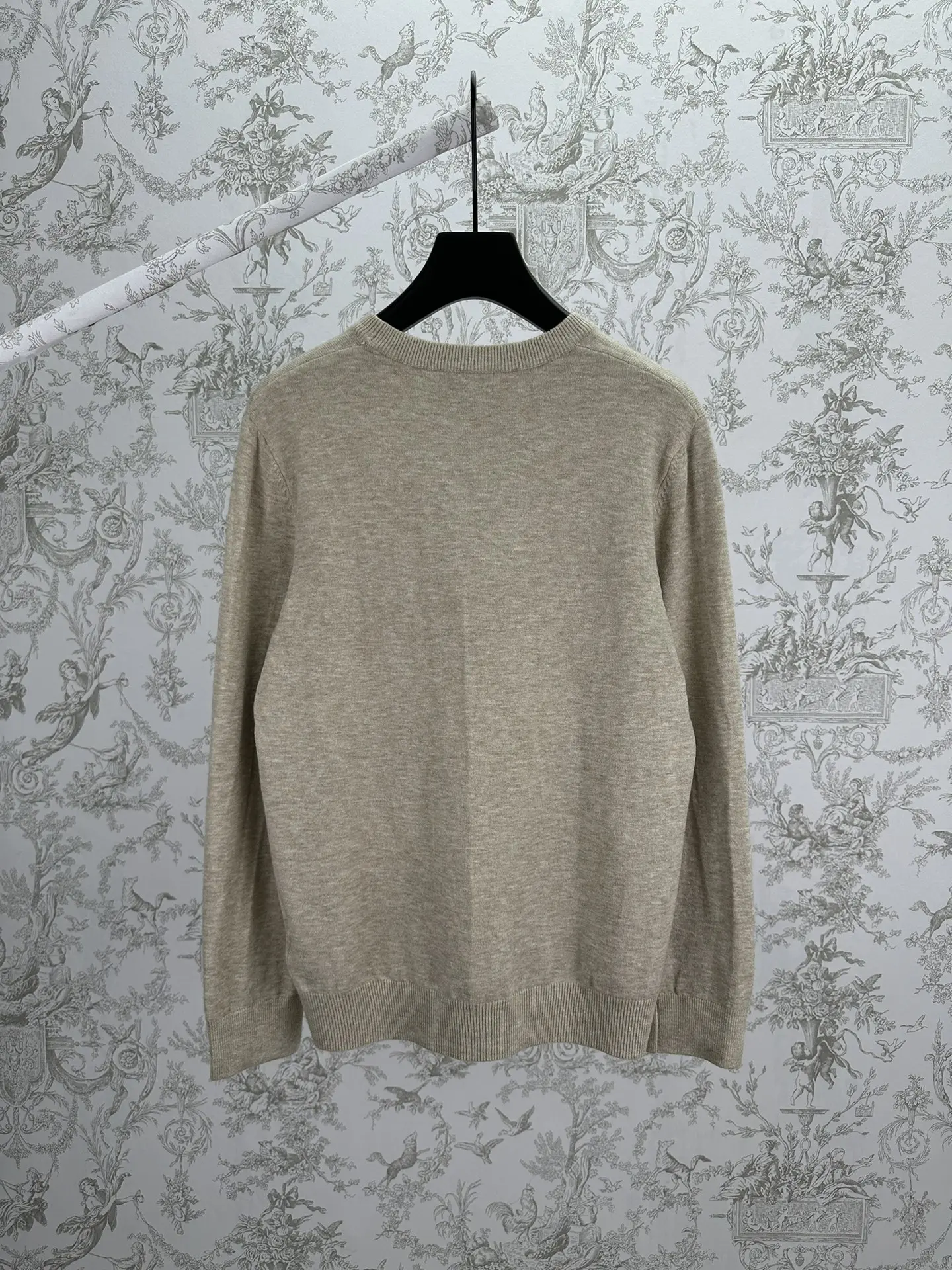 Logo-Embroidered Textured Cotton Sweater D34013995 — view 2