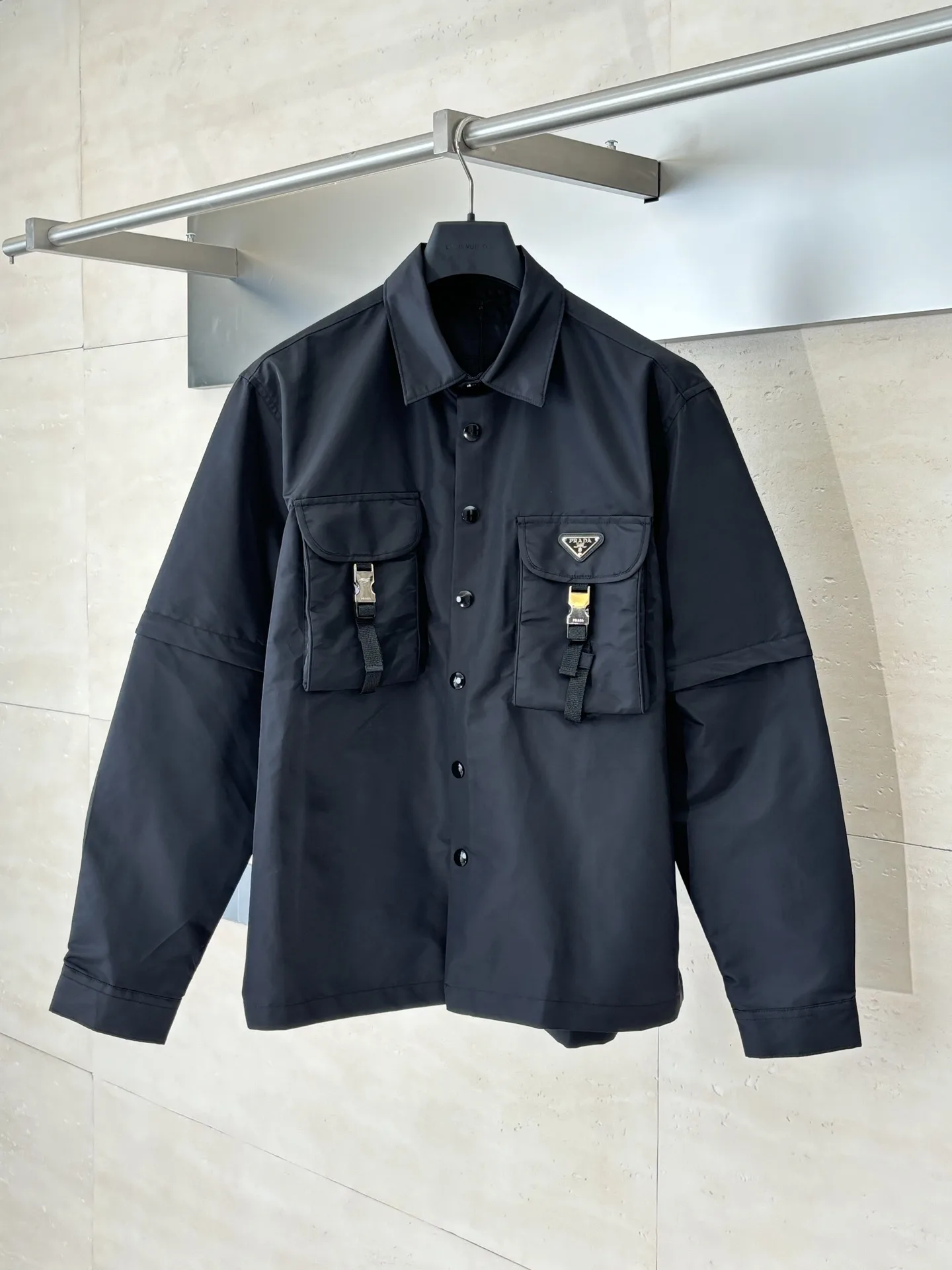 Convertible Nylon Gabardine Overshirt D34014449