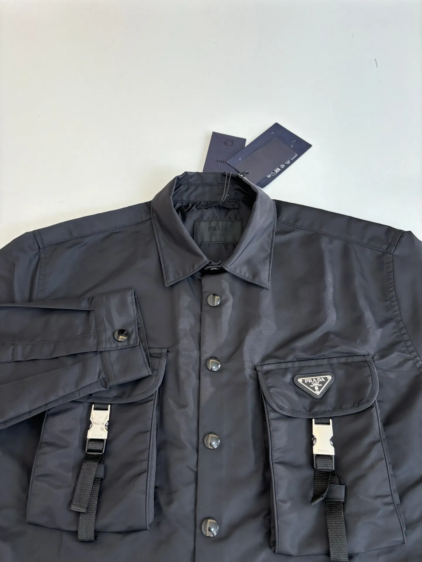 Convertible Nylon Gabardine Overshirt D34014449 — view 3