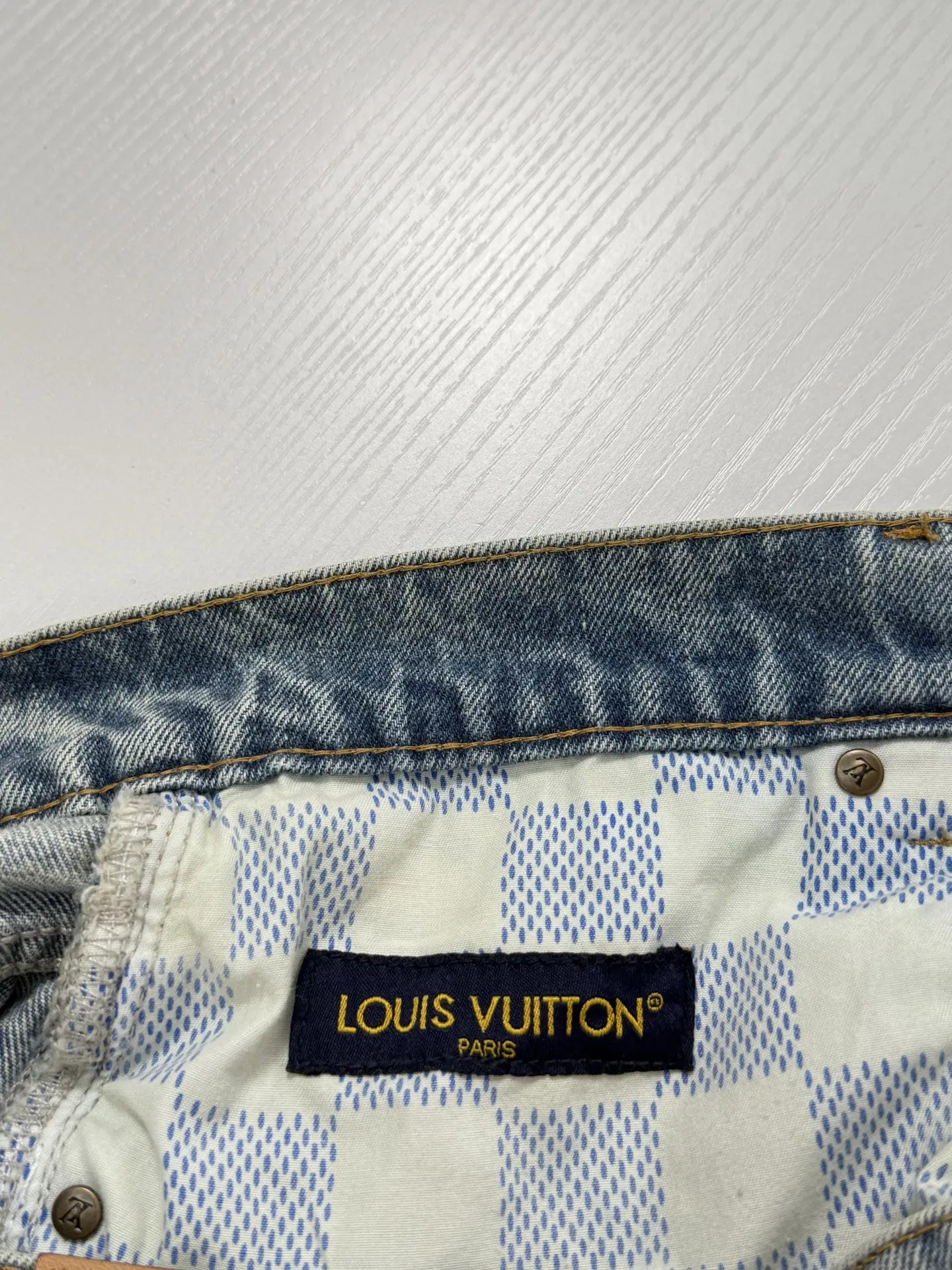 Embellished Straight-Leg Jeans with Logo Embroidery D34520727 — view 6
