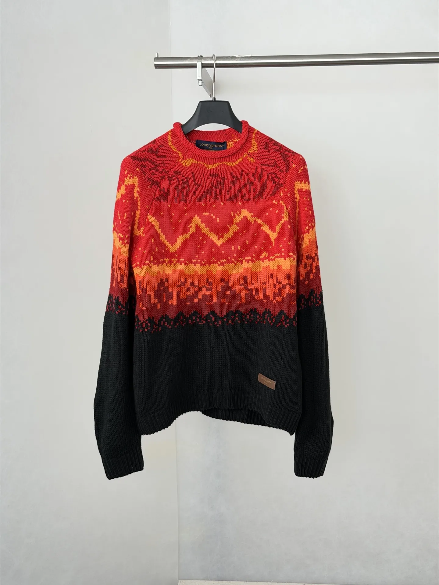 Fair Isle Gradient Jacquard Knit Sweater D34520677