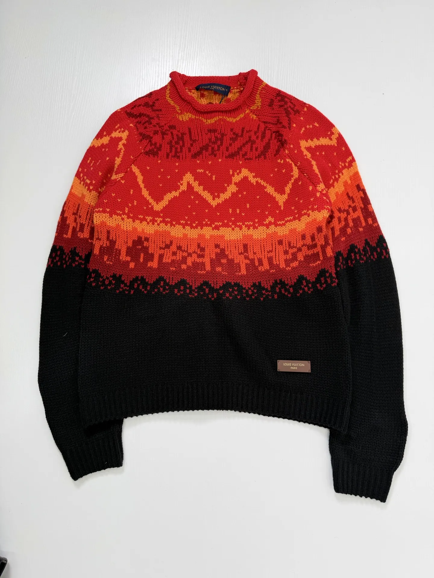 Fair Isle Gradient Jacquard Knit Sweater D34520677 — view 3