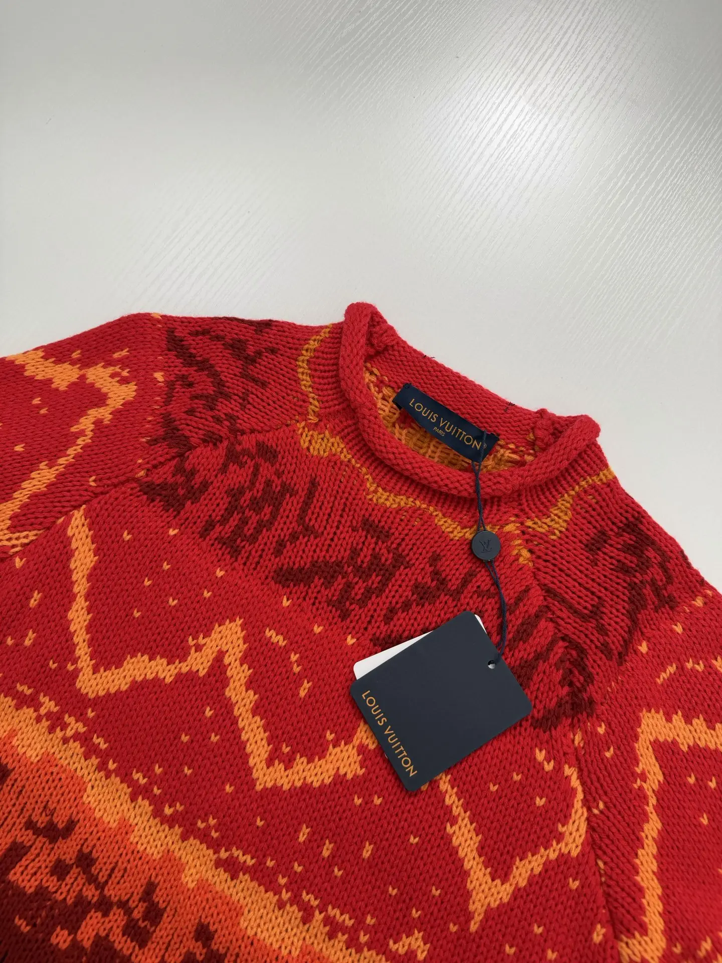 Fair Isle Gradient Jacquard Knit Sweater D34520677 — view 4