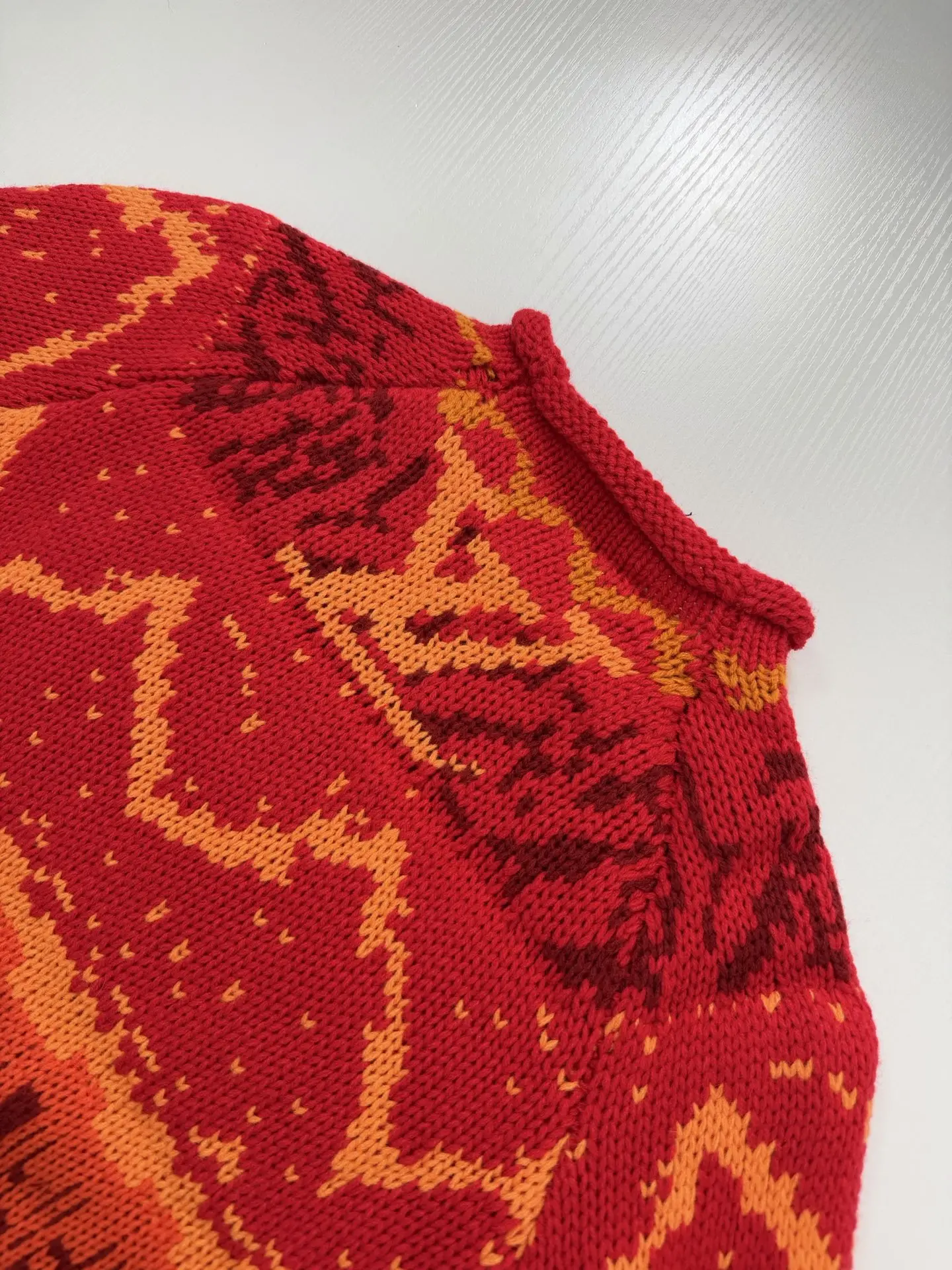Fair Isle Gradient Jacquard Knit Sweater D34520677 — view 5