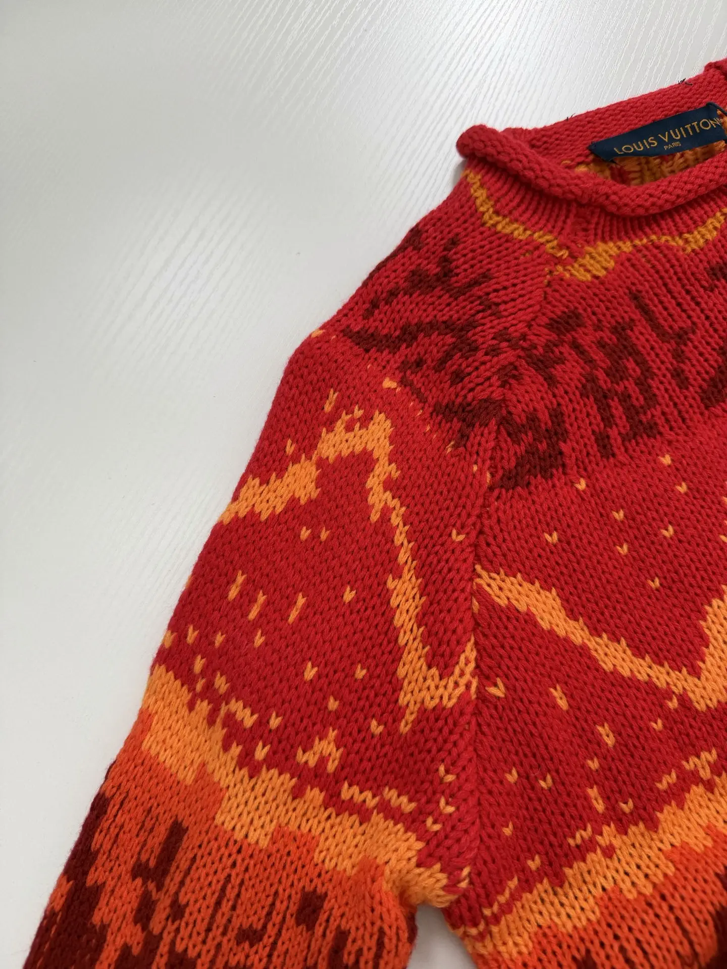 Fair Isle Gradient Jacquard Knit Sweater D34520677 — view 6