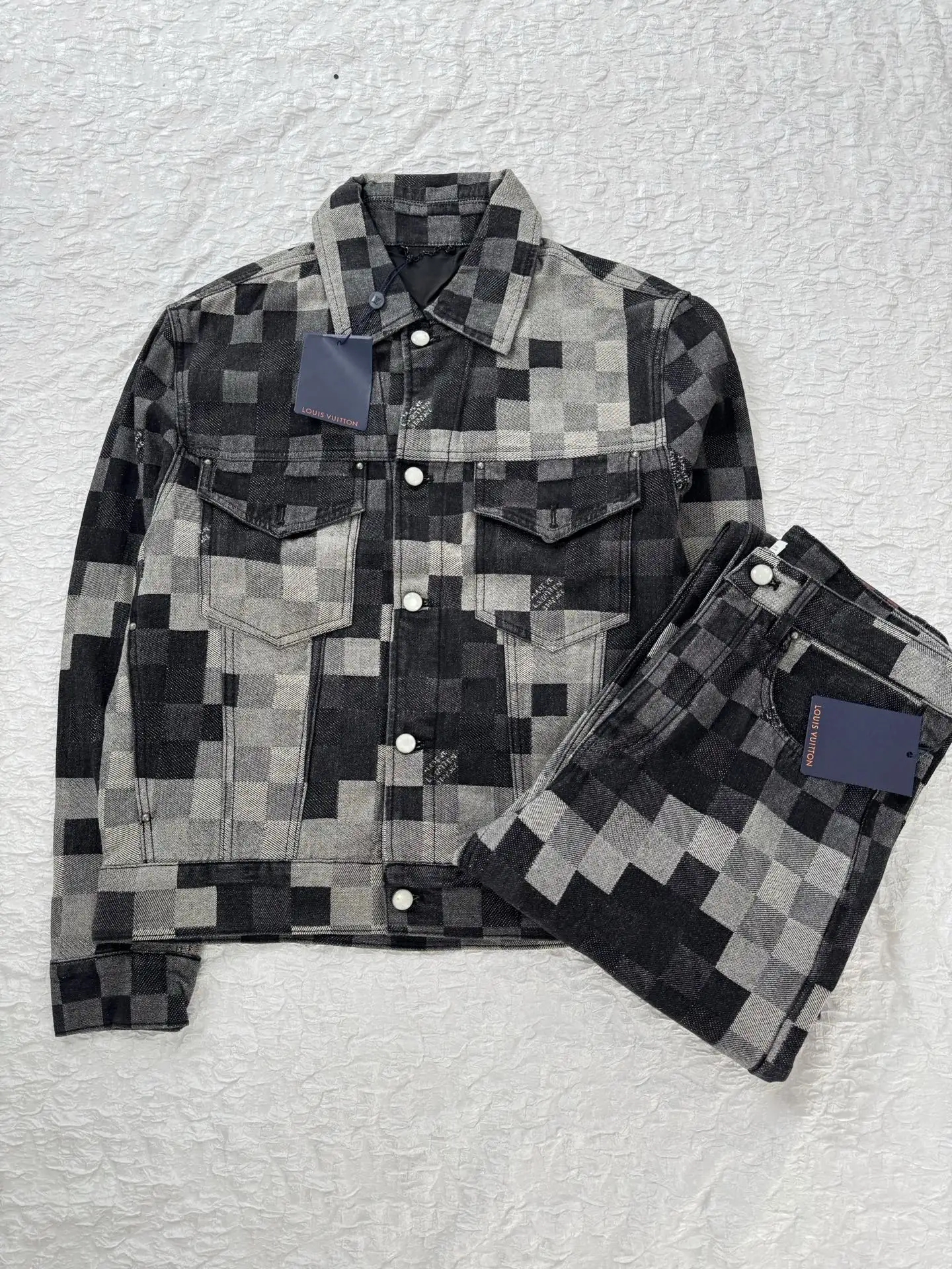 Damier Mosaic Jacquard Denim Jacket D34519193 — view 4