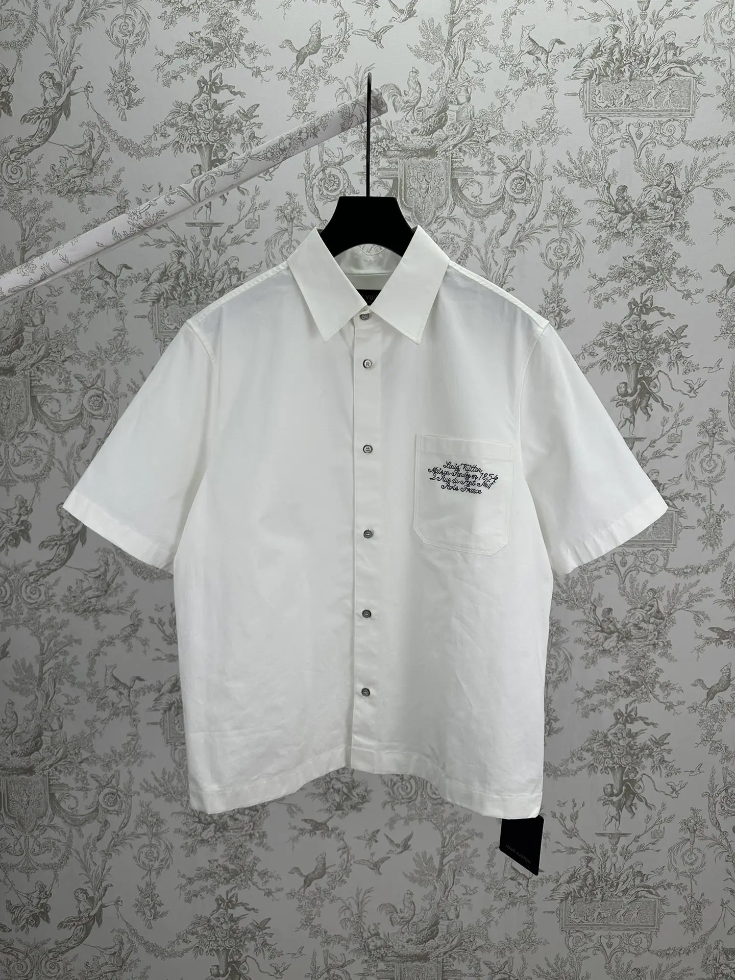 Embroidered Cotton Short-Sleeve Shirt D35013998