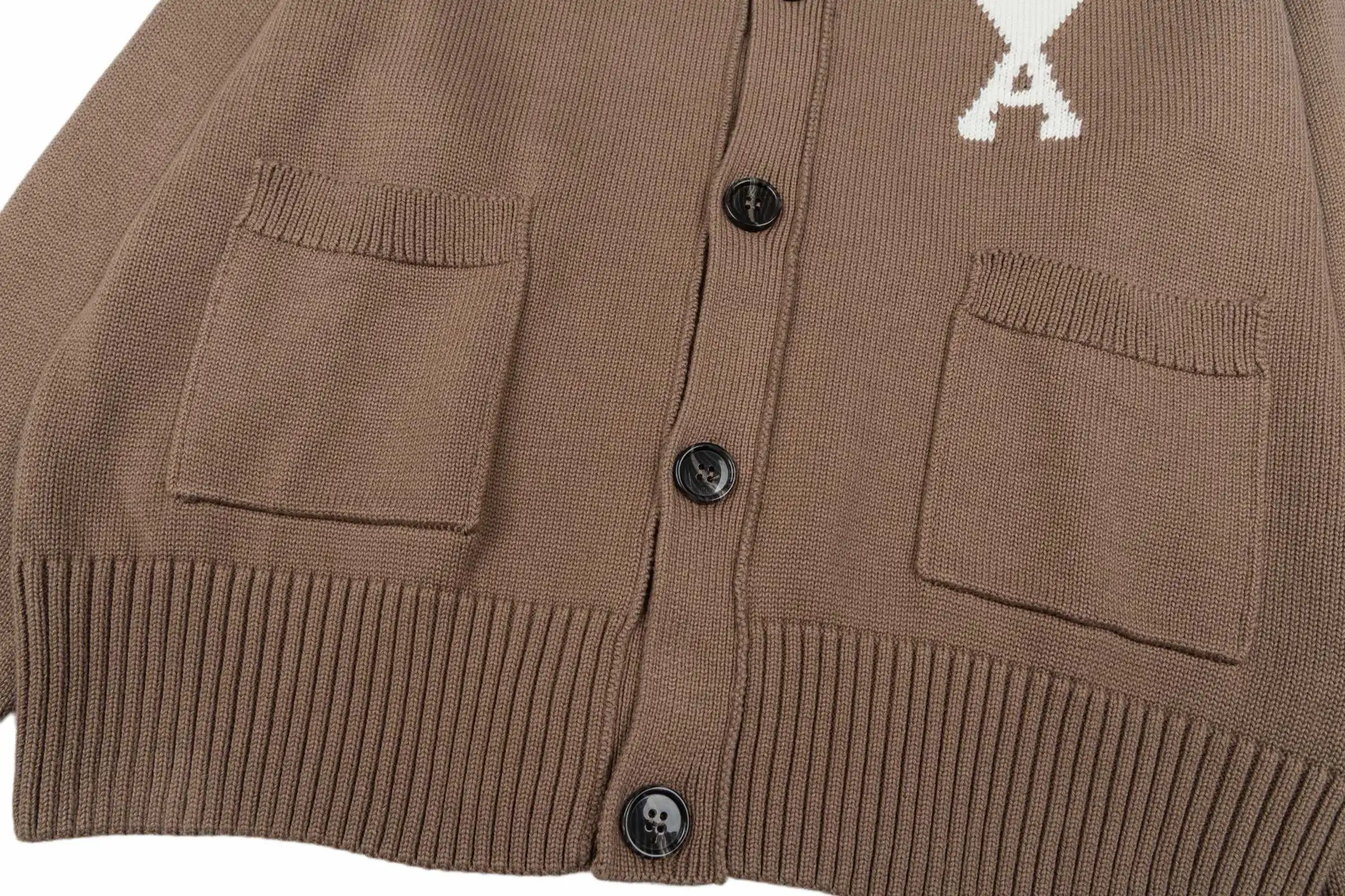 Ami de Coeur Wool Intarsia Cardigan D35021119 — view 7