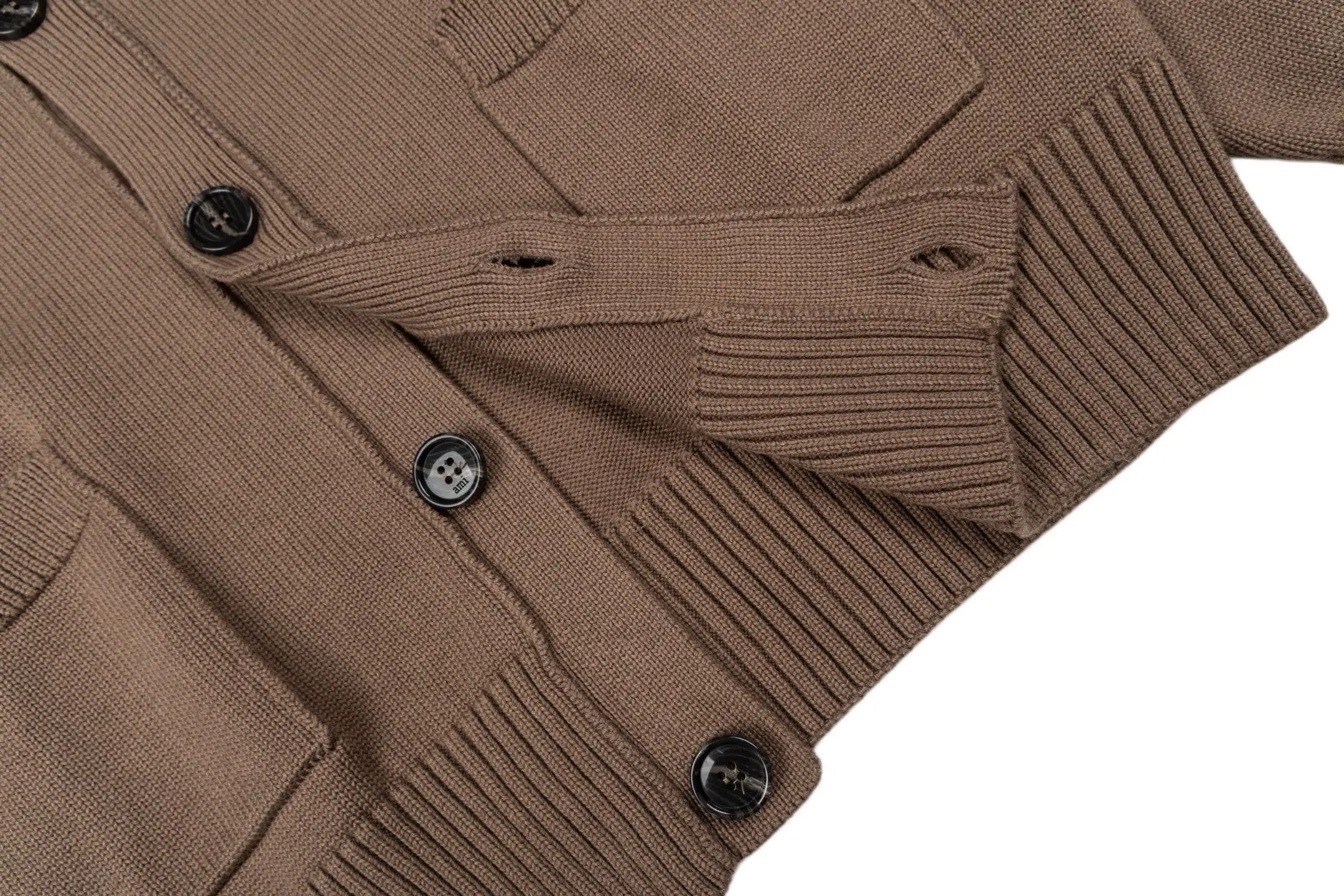 Ami de Coeur Wool Intarsia Cardigan D35021119 — view 8