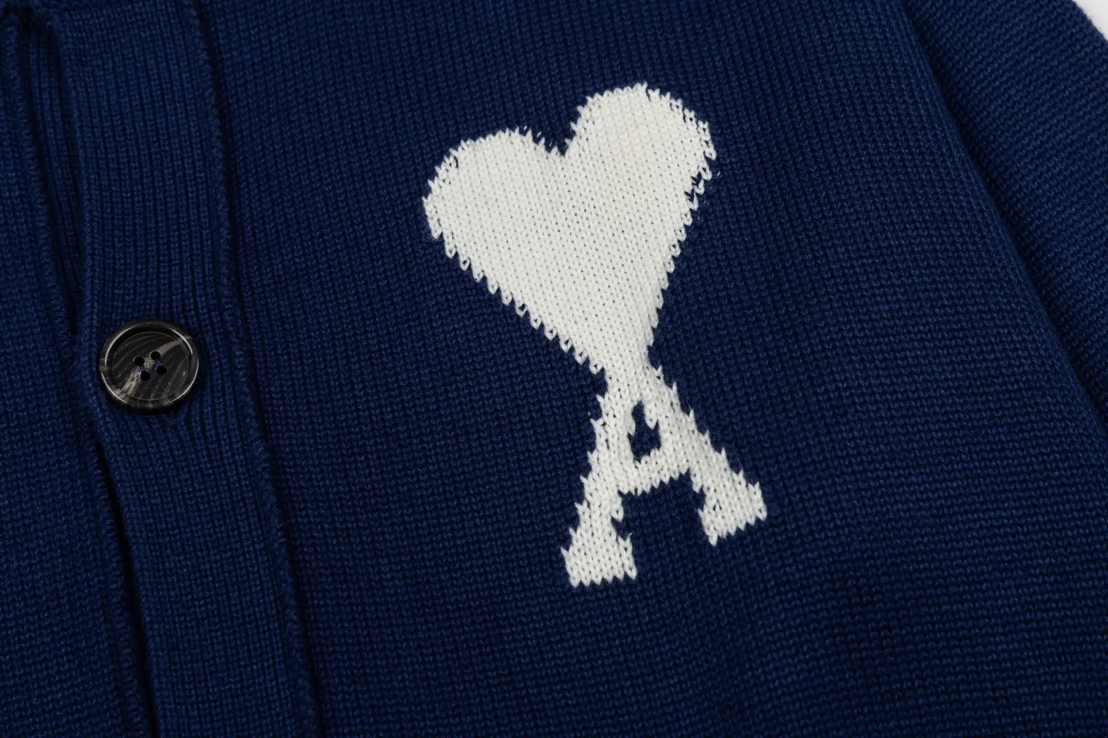 Ami de Coeur Intarsia Wool Cardigan D35021120 — view 5