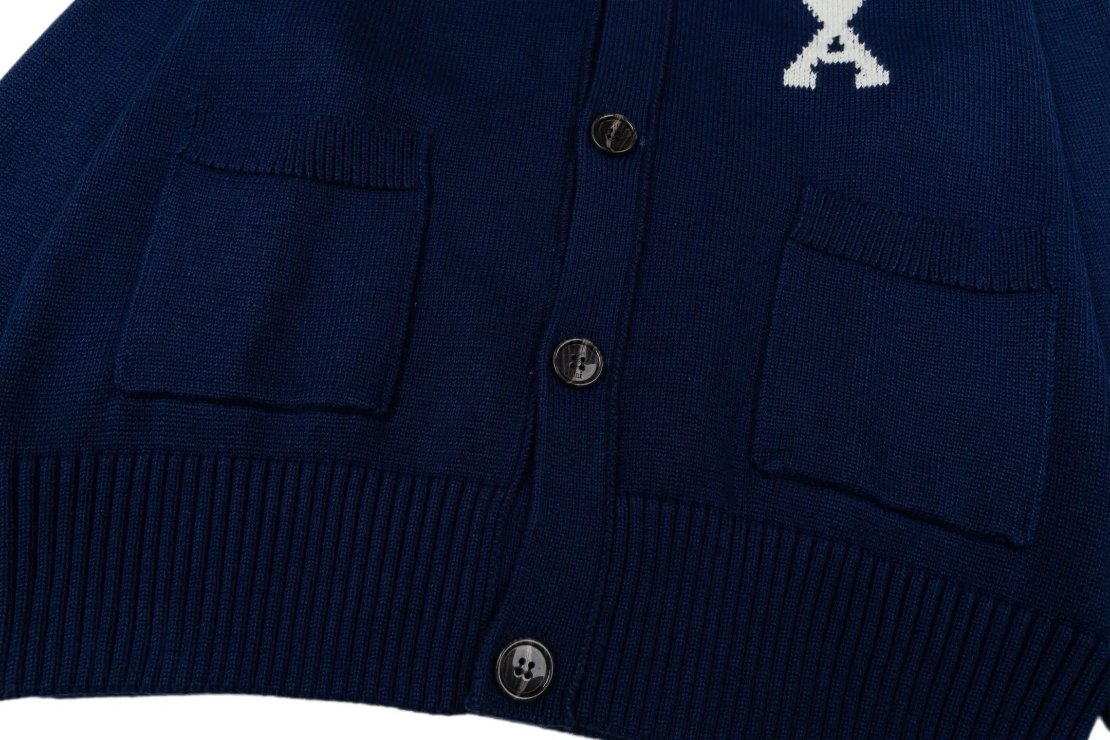 Ami de Coeur Intarsia Wool Cardigan D35021120 — view 7