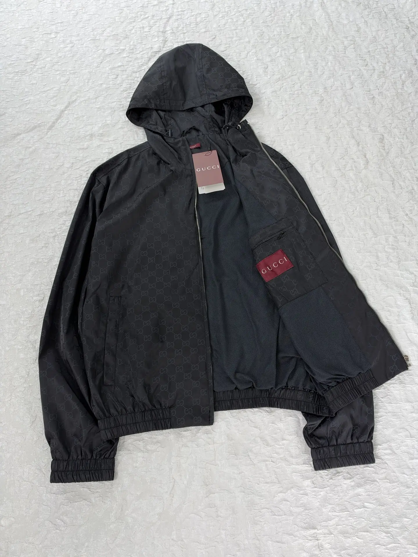 GG Jacquard Hooded Windbreaker Jacket D35019176 — view 5