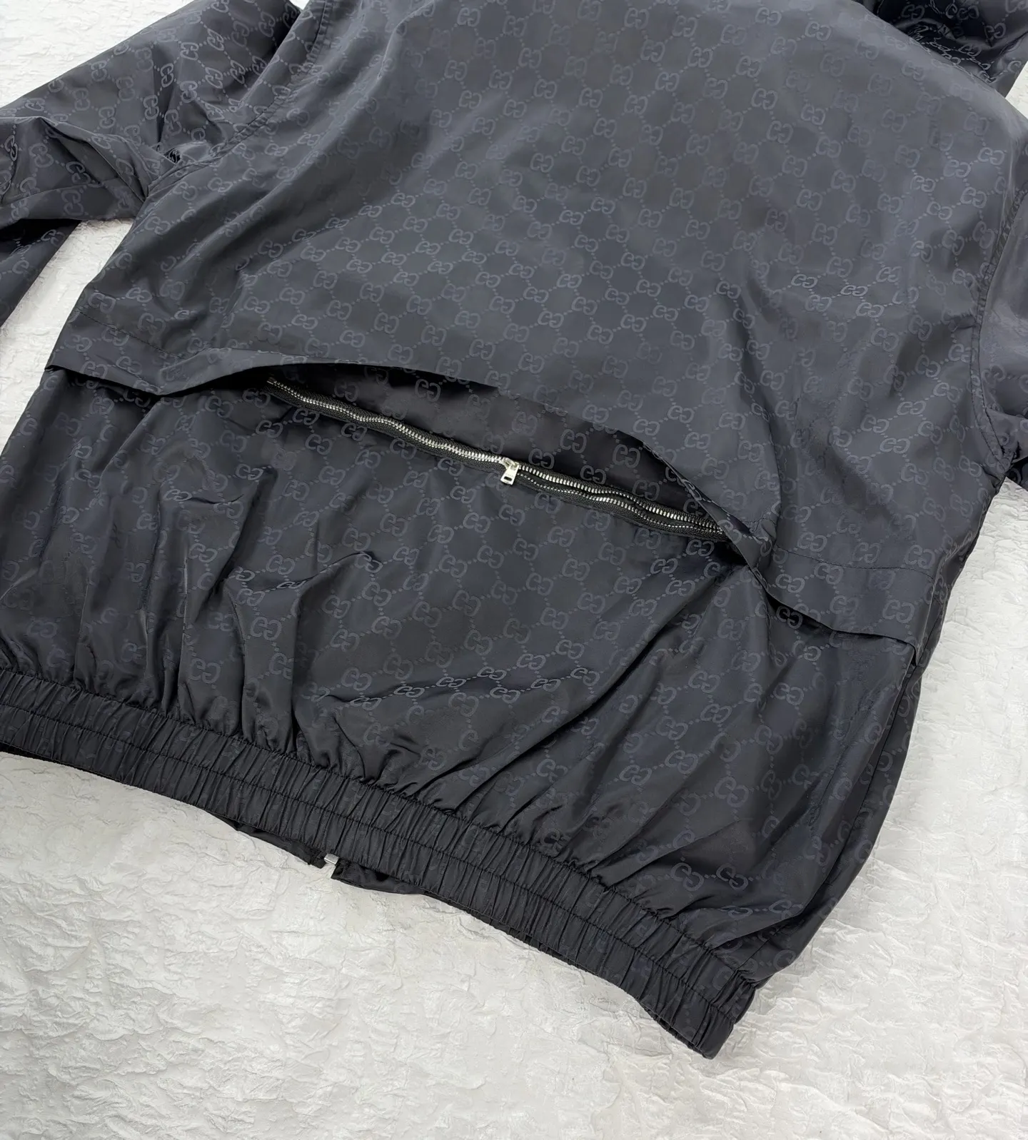 GG Jacquard Hooded Windbreaker Jacket D35019176 — view 9