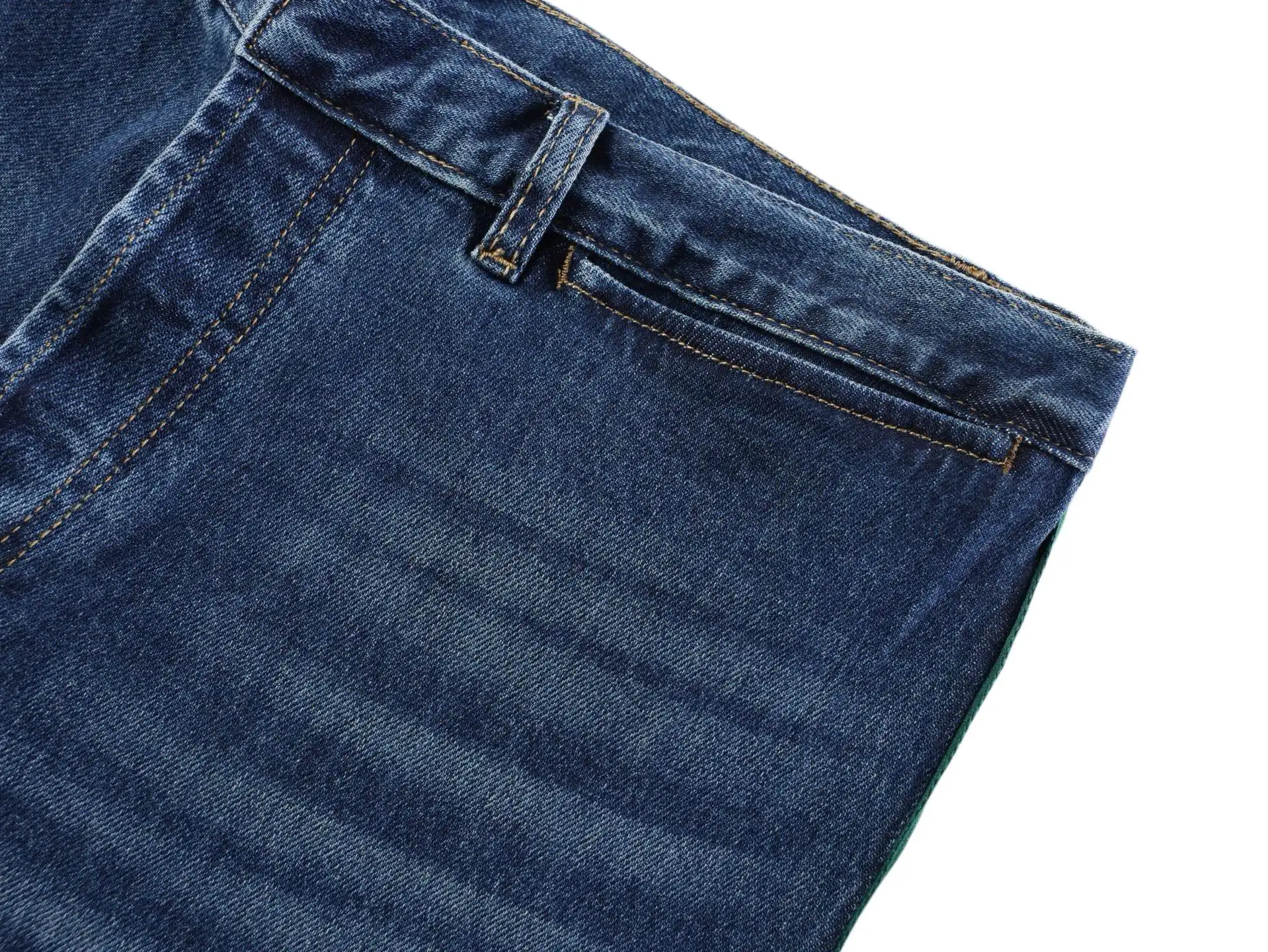 Webbing-Trimmed Straight-Leg Jeans D35021147 — view 5