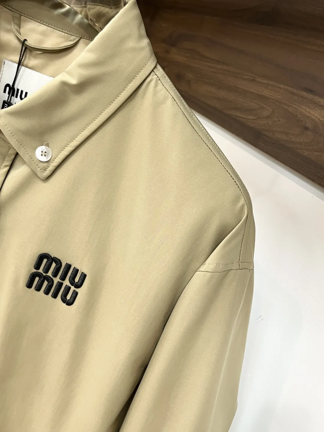 Embroidered Logo Button-Up Jacket D35014749 — view 6