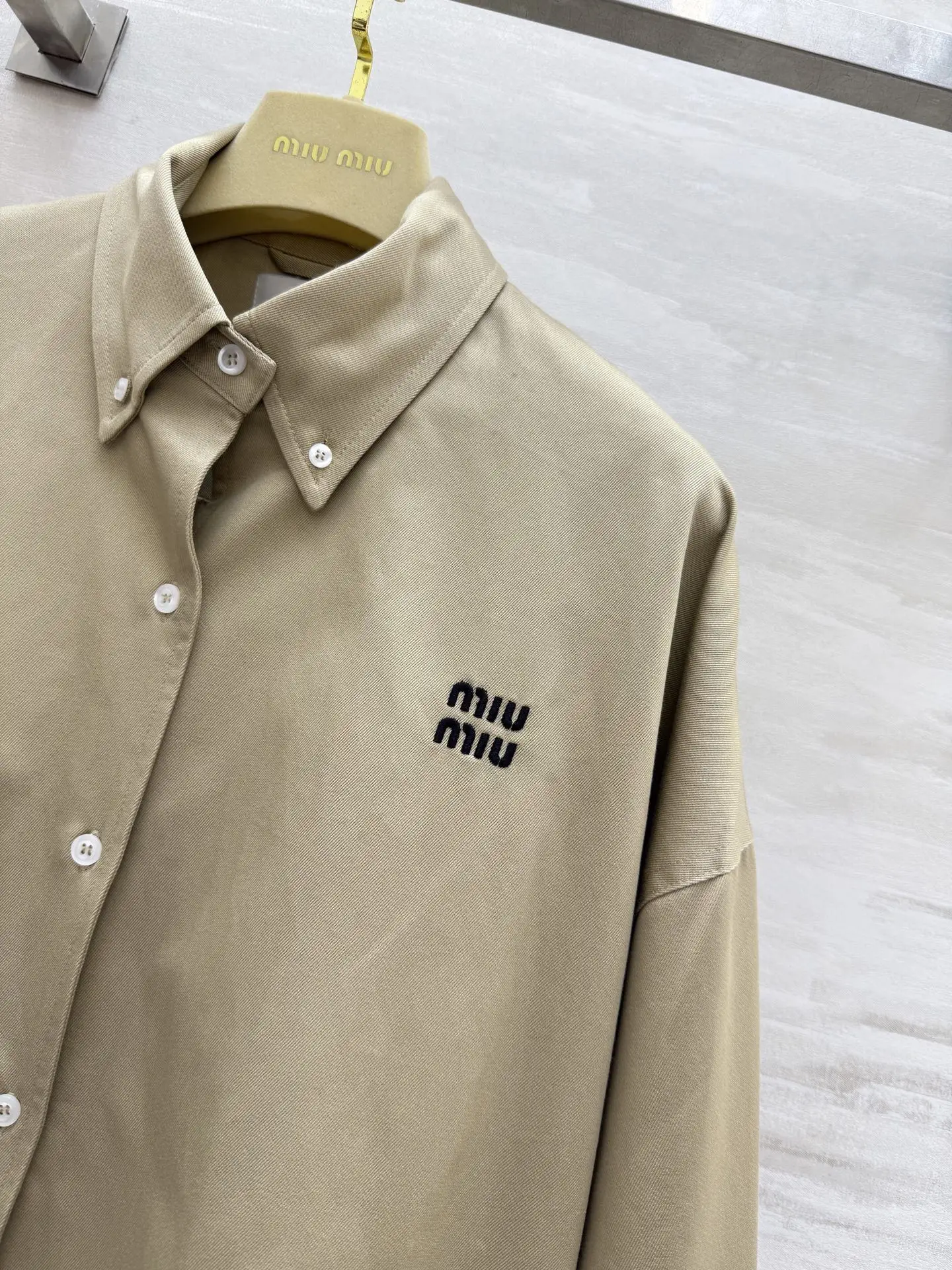 Embroidered Logo Button-Up Bomber Jacket D35014752 — view 6