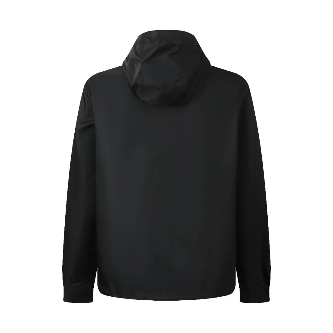 Re-Nylon Hooded Jacket with Enamel Triangle Logo D35013778 — view 2