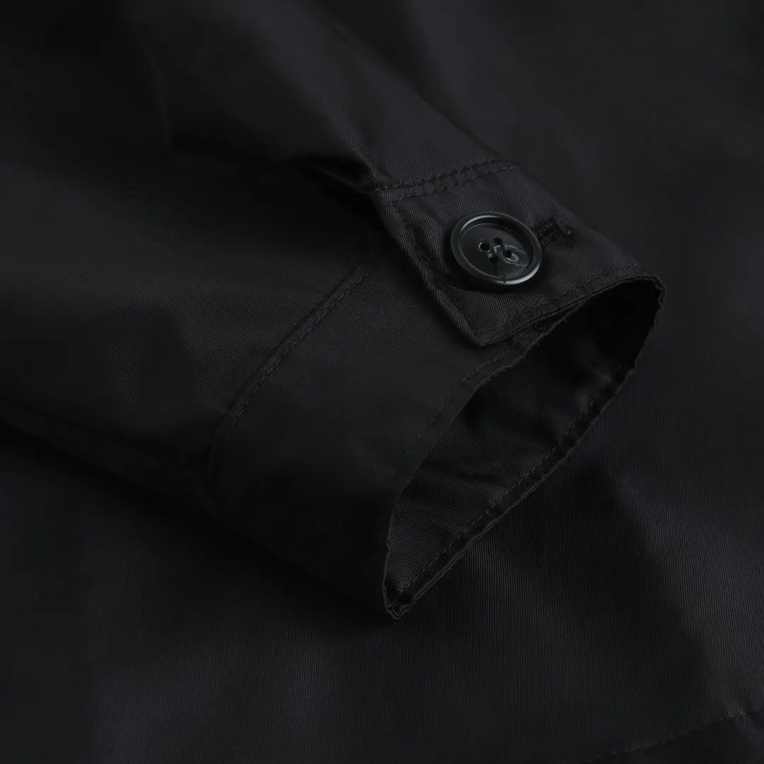 Re-Nylon Hooded Jacket with Enamel Triangle Logo D35013778 — view 9