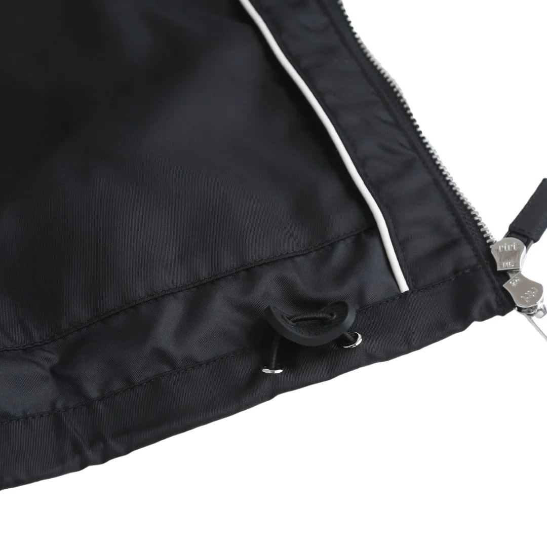 Re-Nylon Hooded Jacket with Enamel Triangle Logo D35013778 — view 11