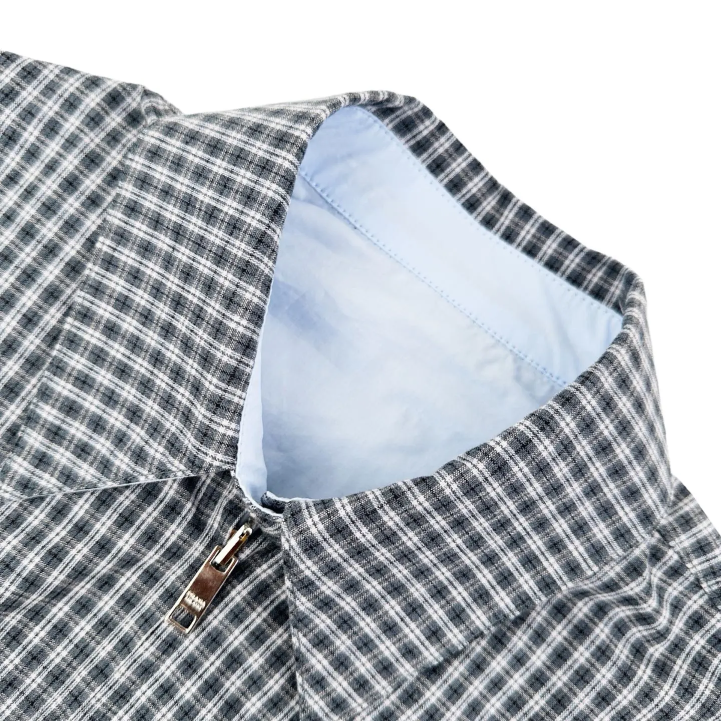 Reversible Plaid Poplin Blouson Jacket D35021236 — view 7