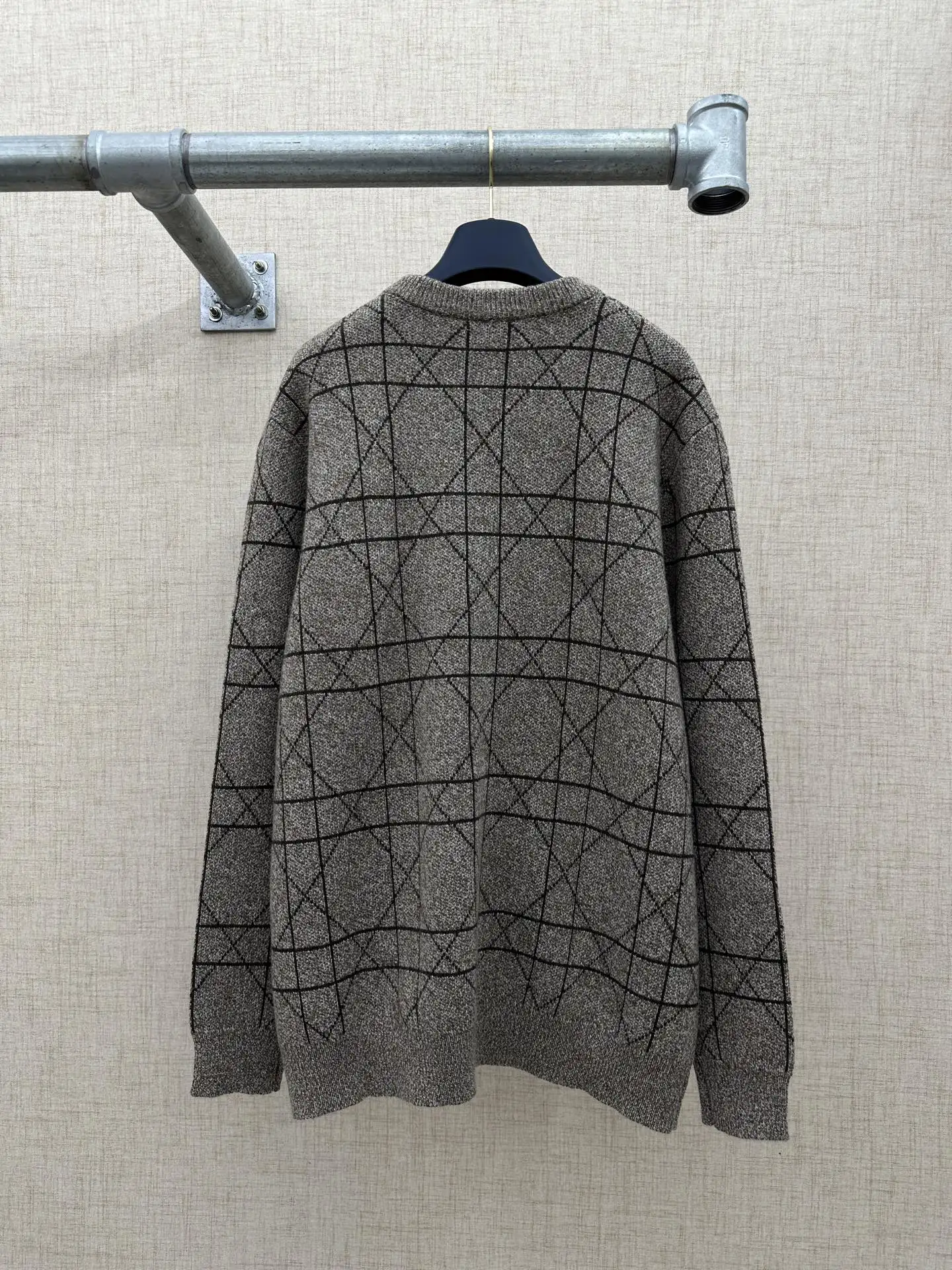 Cannage Jacquard Medaillon Crew-Neck Sweater D35021440 — view 2