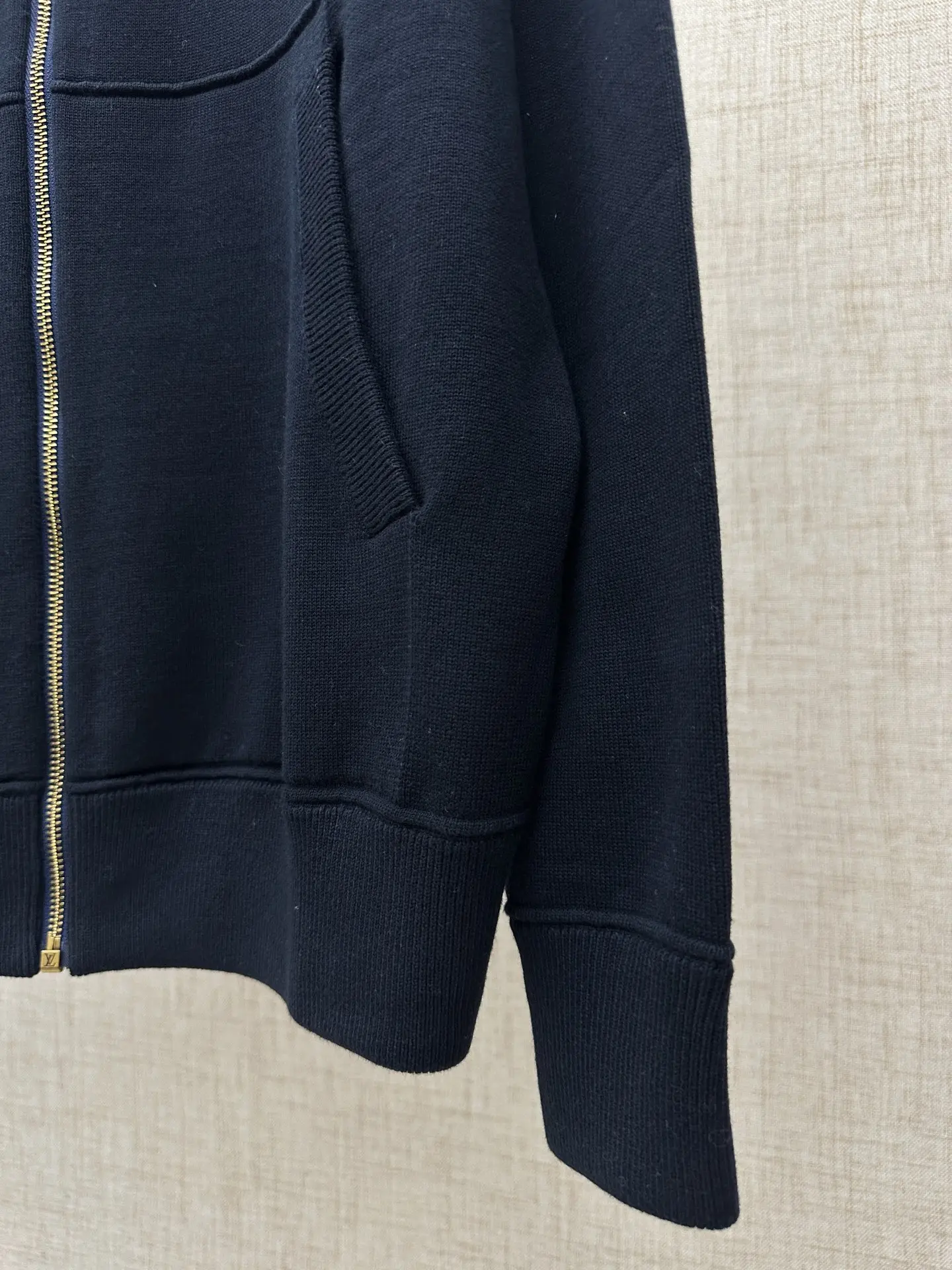 Logo-Embroidered Striped Cotton Knit Track Jacket D35021344 — view 6