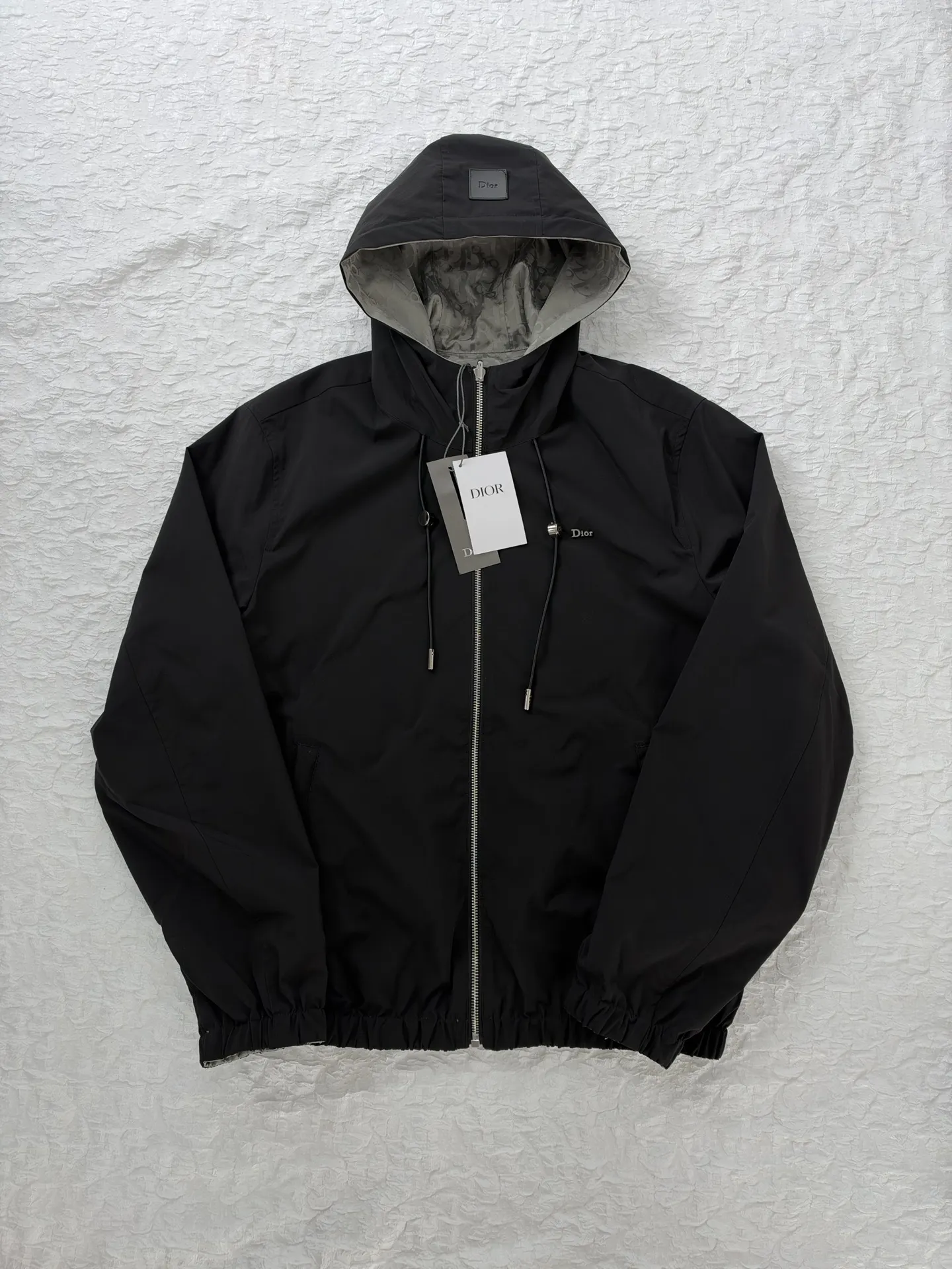 Oblique Jacquard Reversible Hooded Jacket D35519174 — view 6