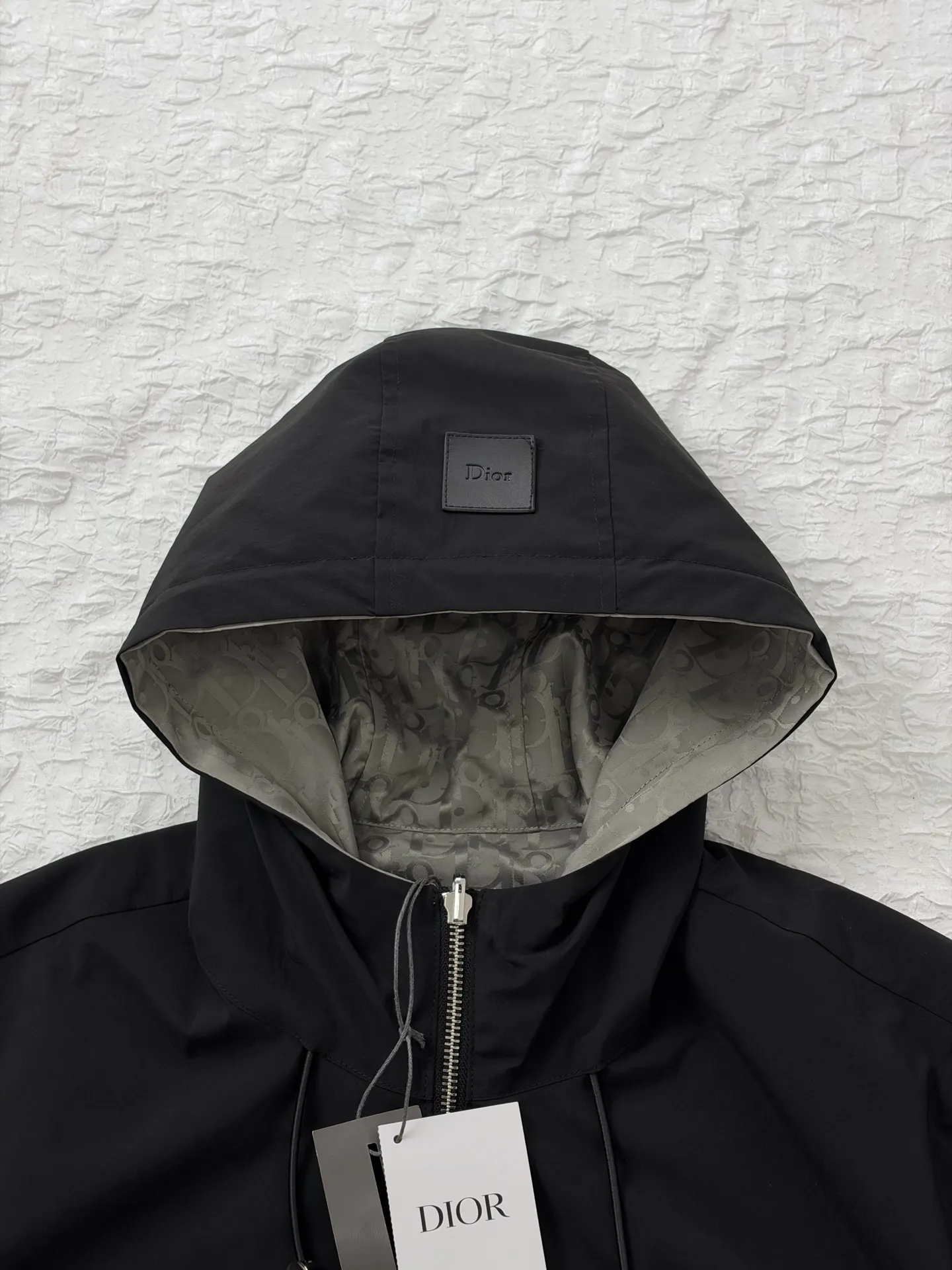 Oblique Jacquard Reversible Hooded Jacket D35519174 — view 7