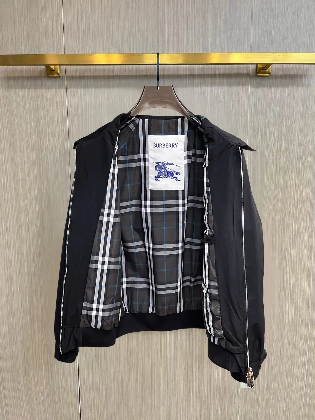 Embroidered Logo Harrington Jacket D36014354 — view 3