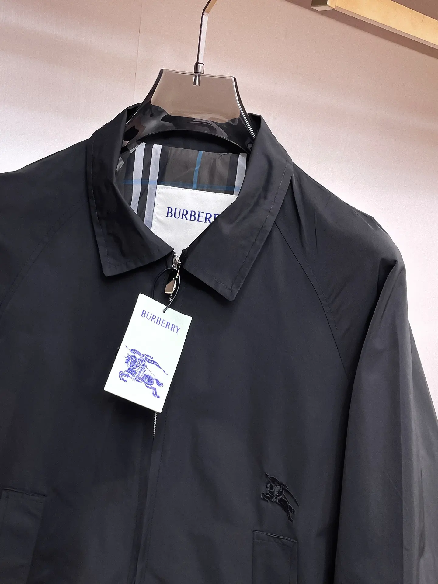 Embroidered Logo Harrington Jacket D36014354 — view 4