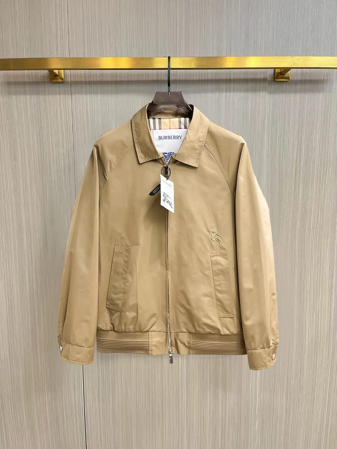 Embroidered Logo Harrington Jacket D36014355