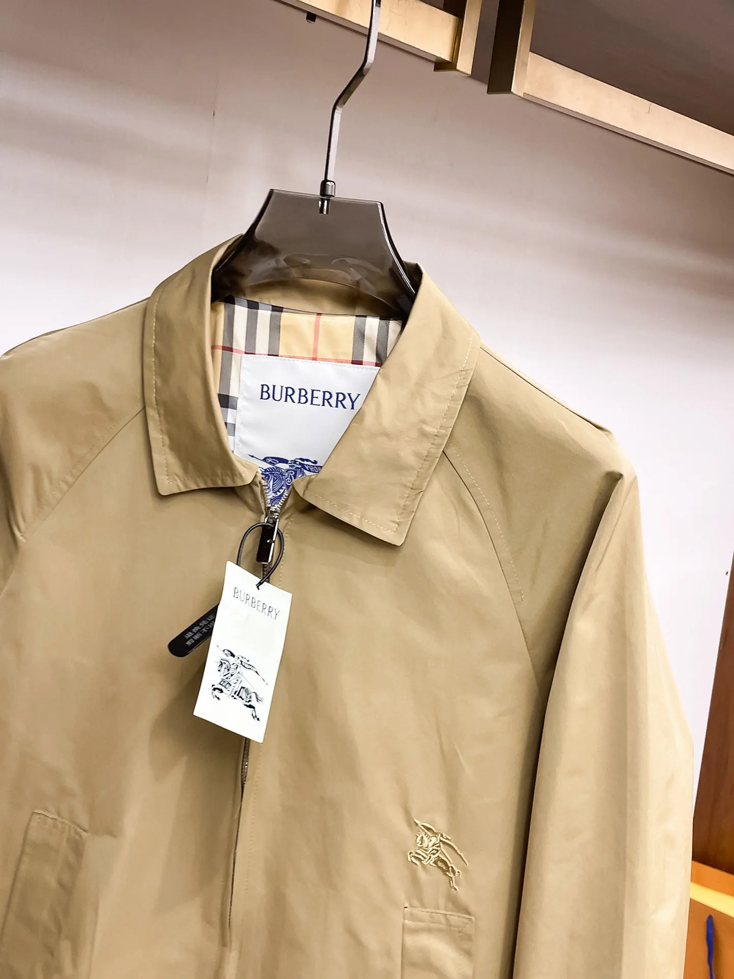 Embroidered Logo Harrington Jacket D36014355 — view 4