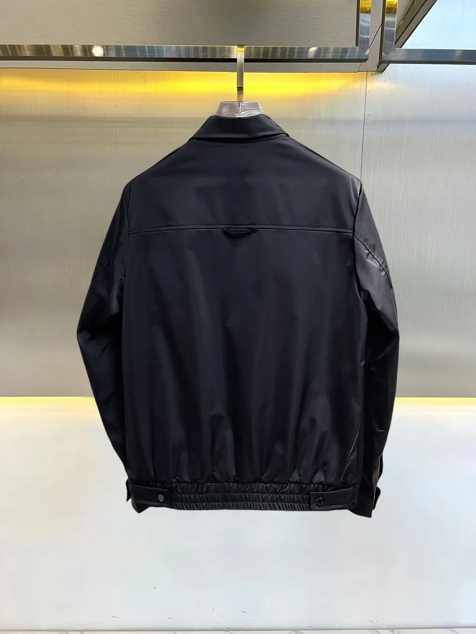 Logo-Appliquéd Re-Nylon Harrington Jacket D36014679 — view 2