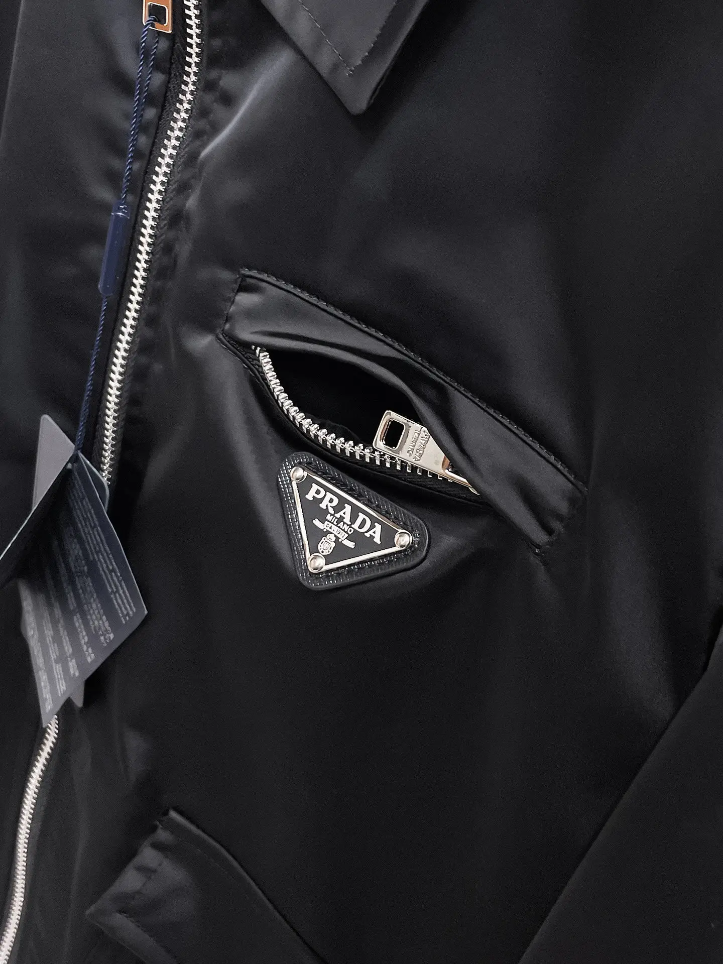 Logo-Appliquéd Re-Nylon Harrington Jacket D36014679 — view 5