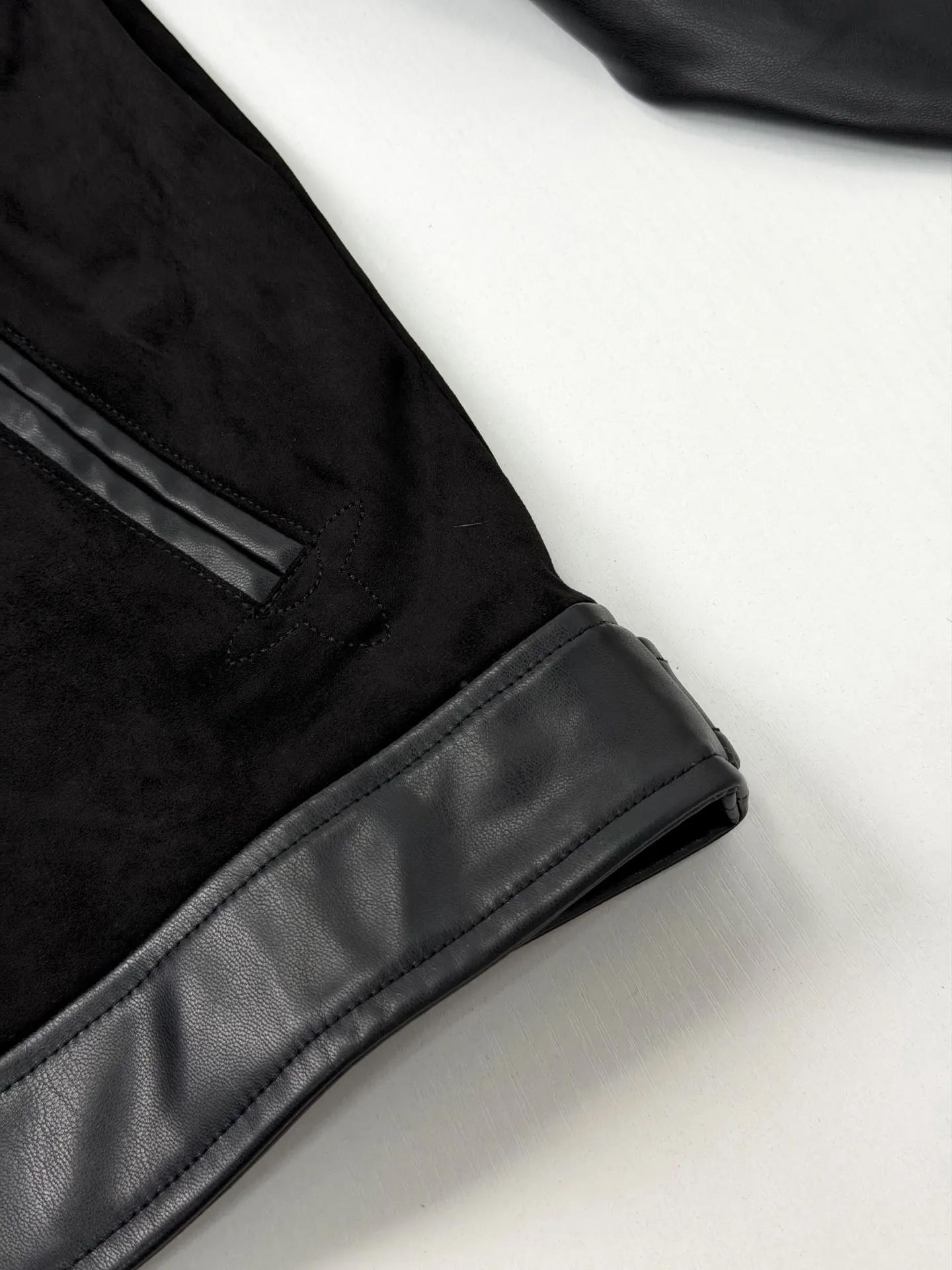 Monogram Suede and Leather Panel Jacket D36020671 — view 8