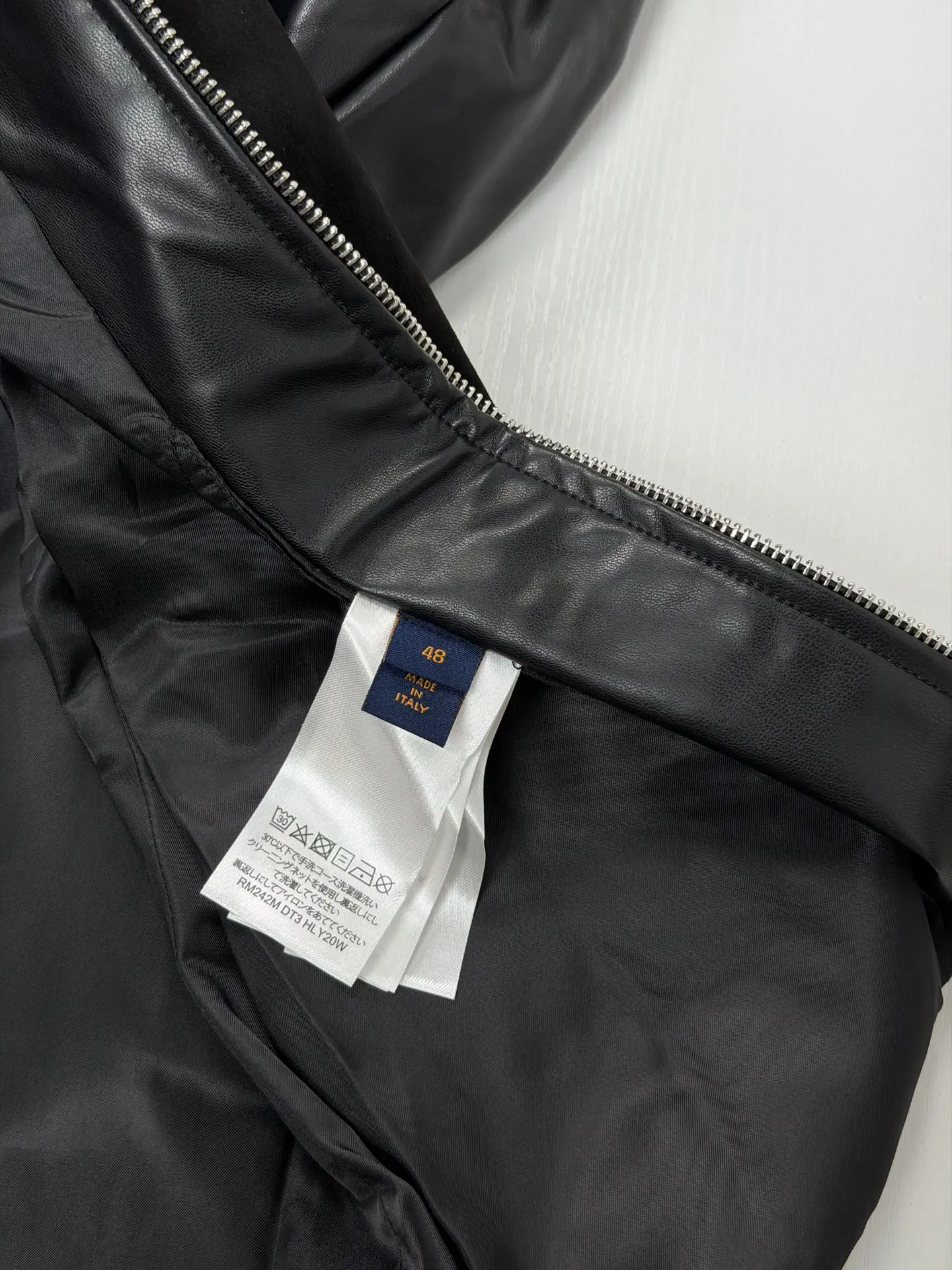 Monogram Suede and Leather Panel Jacket D36020671 — view 9