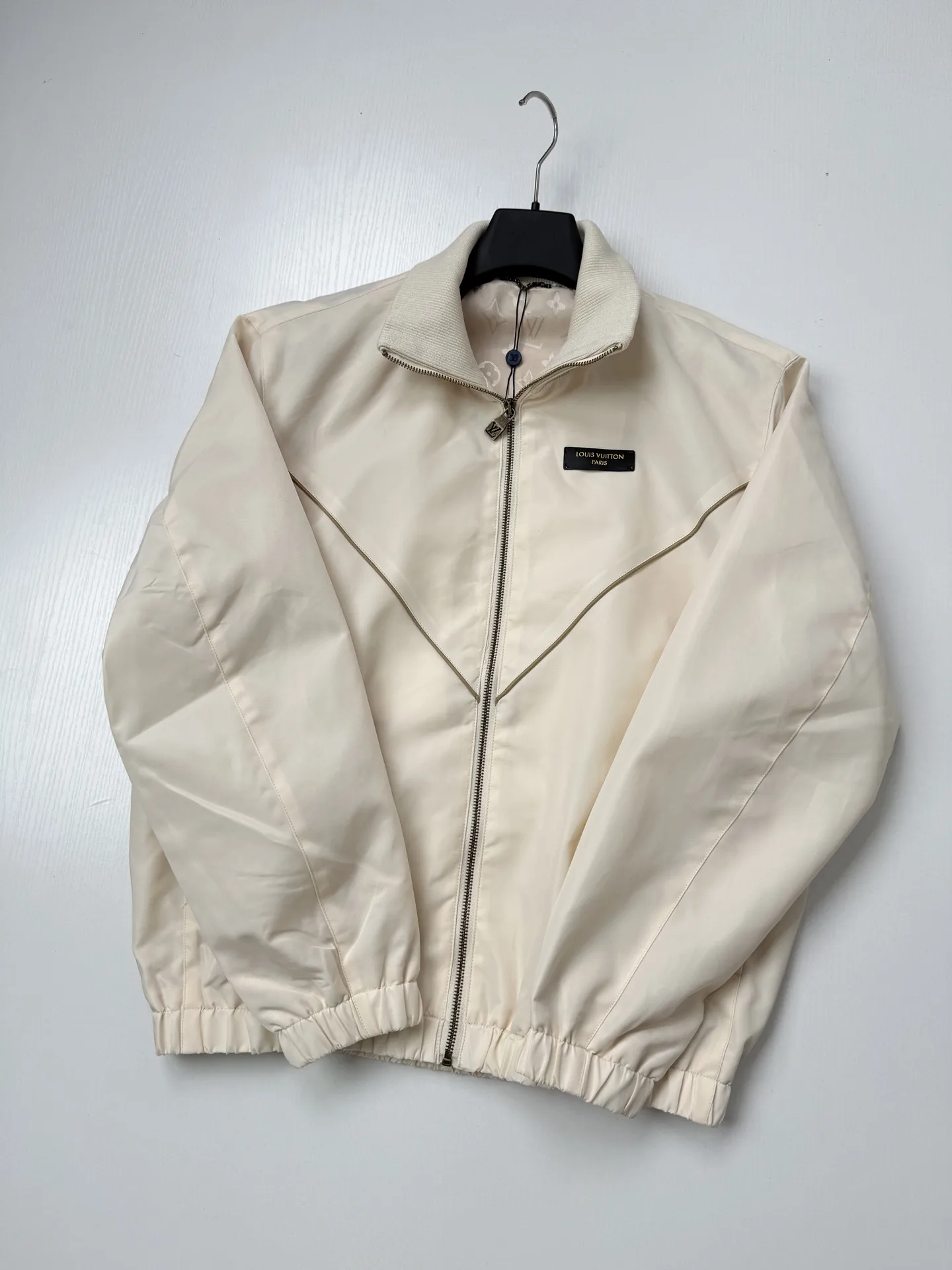 Monogram Lining Funnel-Neck Coach Jacket D36020678 — view 3